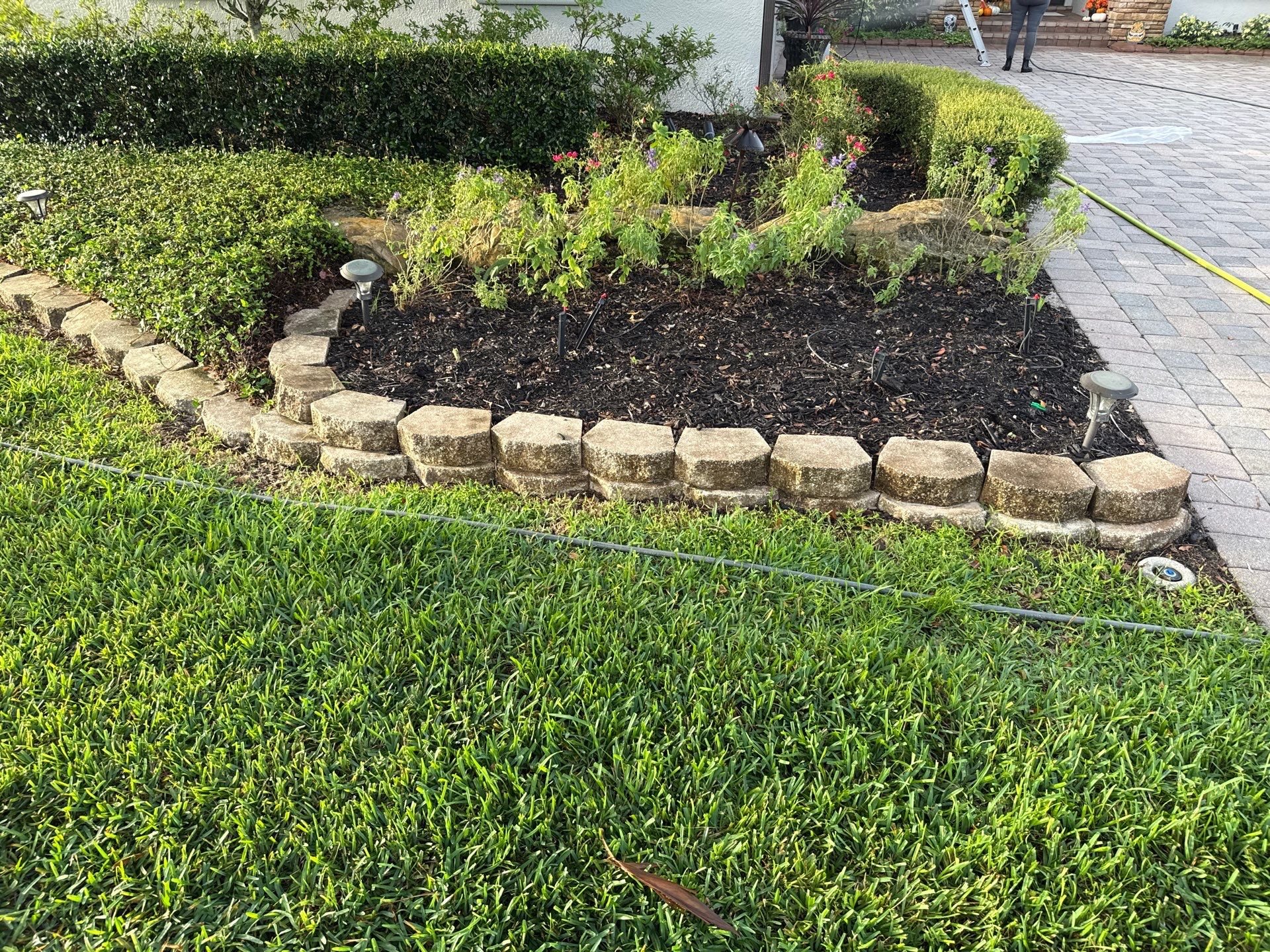 Tile Roof, Paver Pool Deck & Flowerbed Curbing Cleaning | Winding River Bradenton, FL Transformation by Sunshine AquaWash
