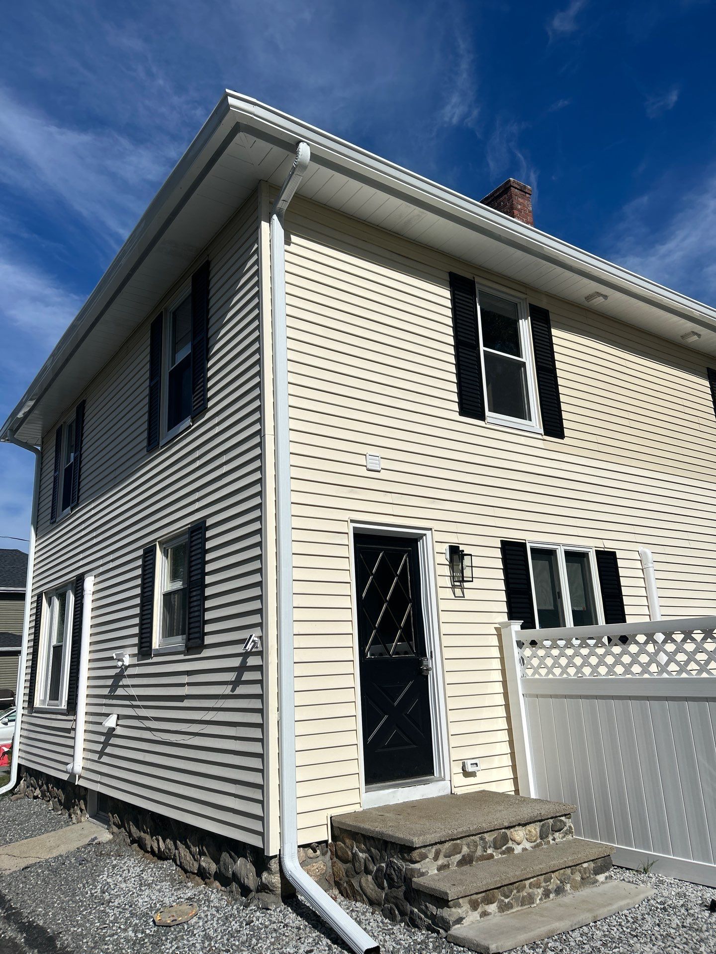 Seamless Gutter Installation with Crown Molding Adjustment | Maynard, MA by Mighty Dog Roofing of Greater Middlesex County
