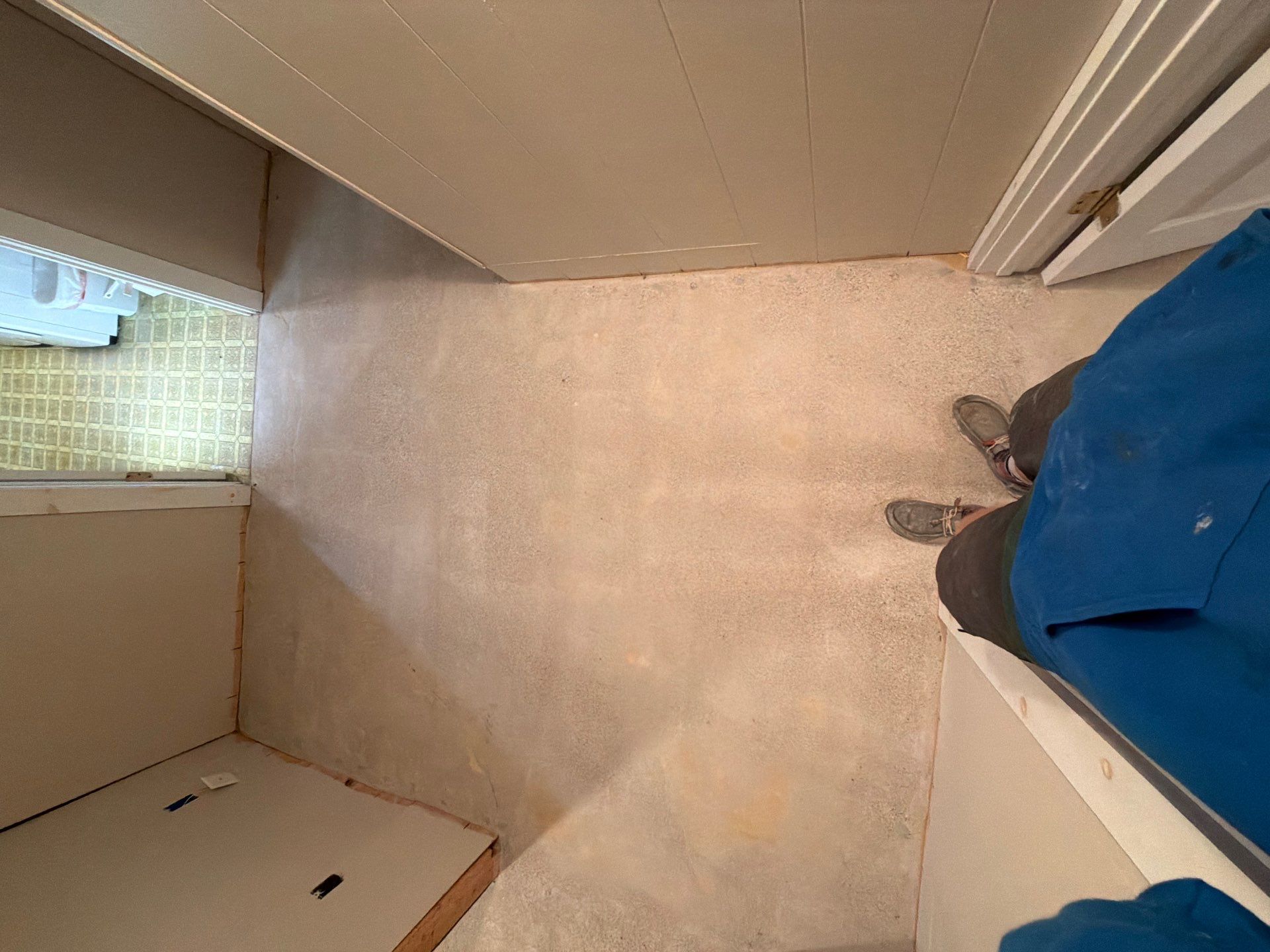 Custom Epoxy Flake Floor Installation for Spring Lake Residence by Gordon Painting