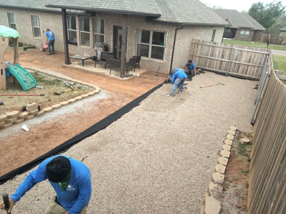 Retaining wall / Playground by Clays Services Inc