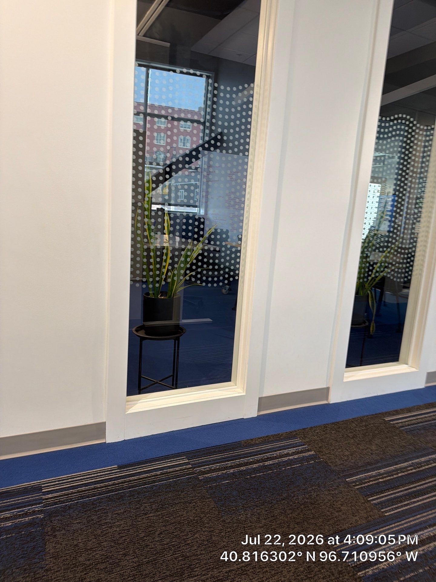 Lincoln Commercial Office Remodel with Glass Doors and Acoustic Baffles by CompanyCam Sales Demo
