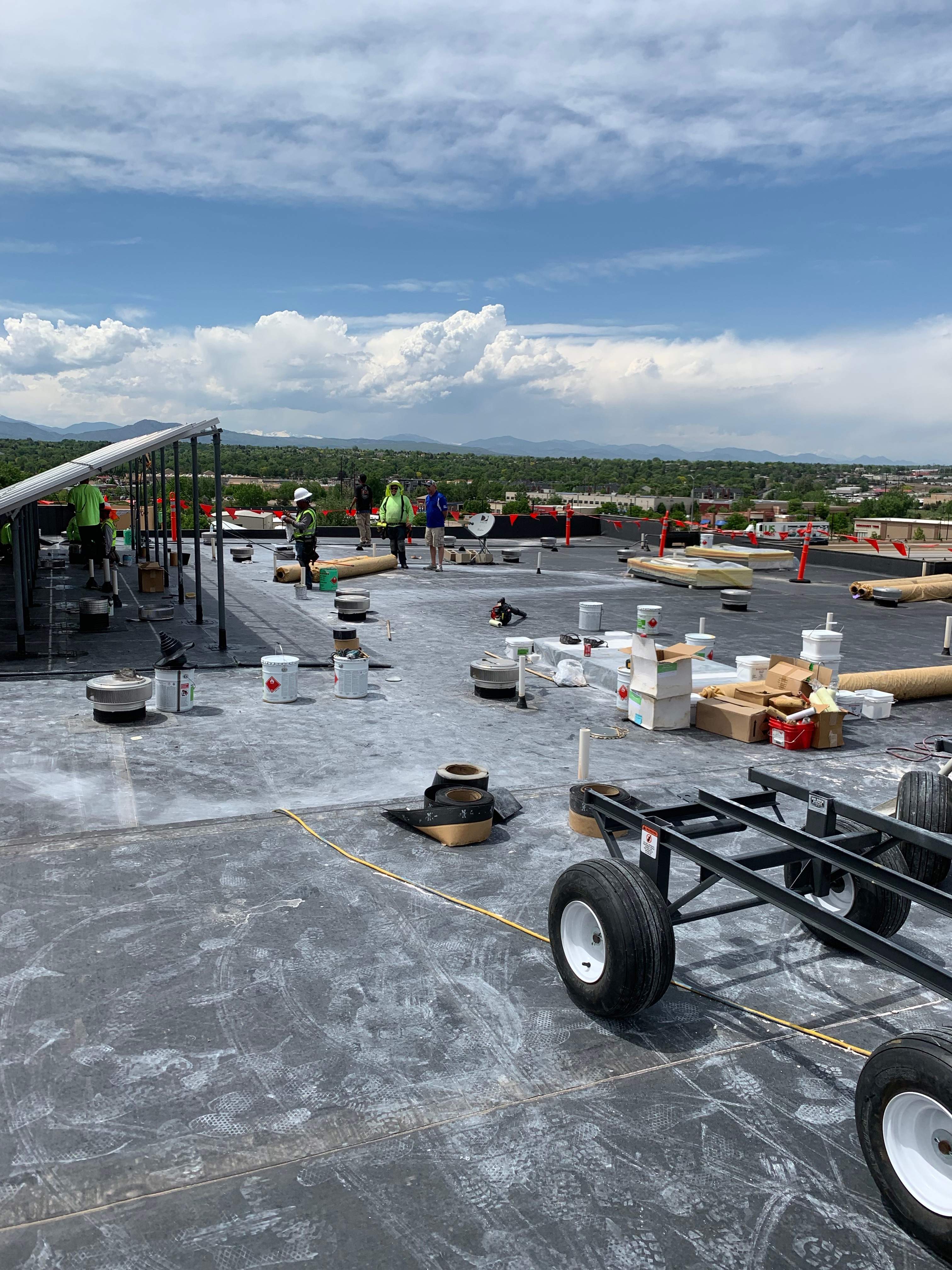 Commercial Roofing Installation using MuleHide EPDM .60 - BLACK by A to Z Roofing