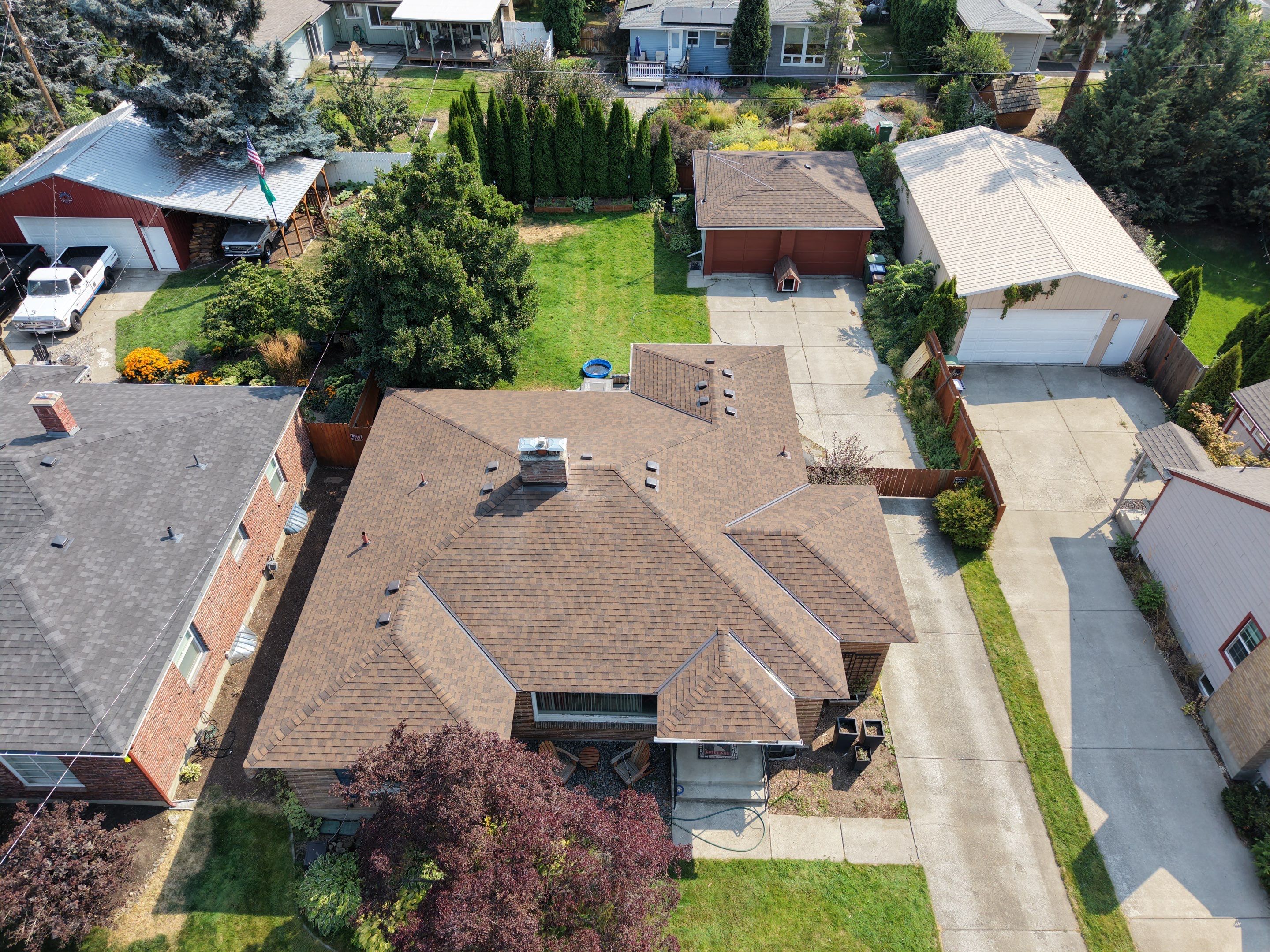 Residential Roof Replacement With CertainTeed Landmark Shingles in Spokane by Alpine Roofing