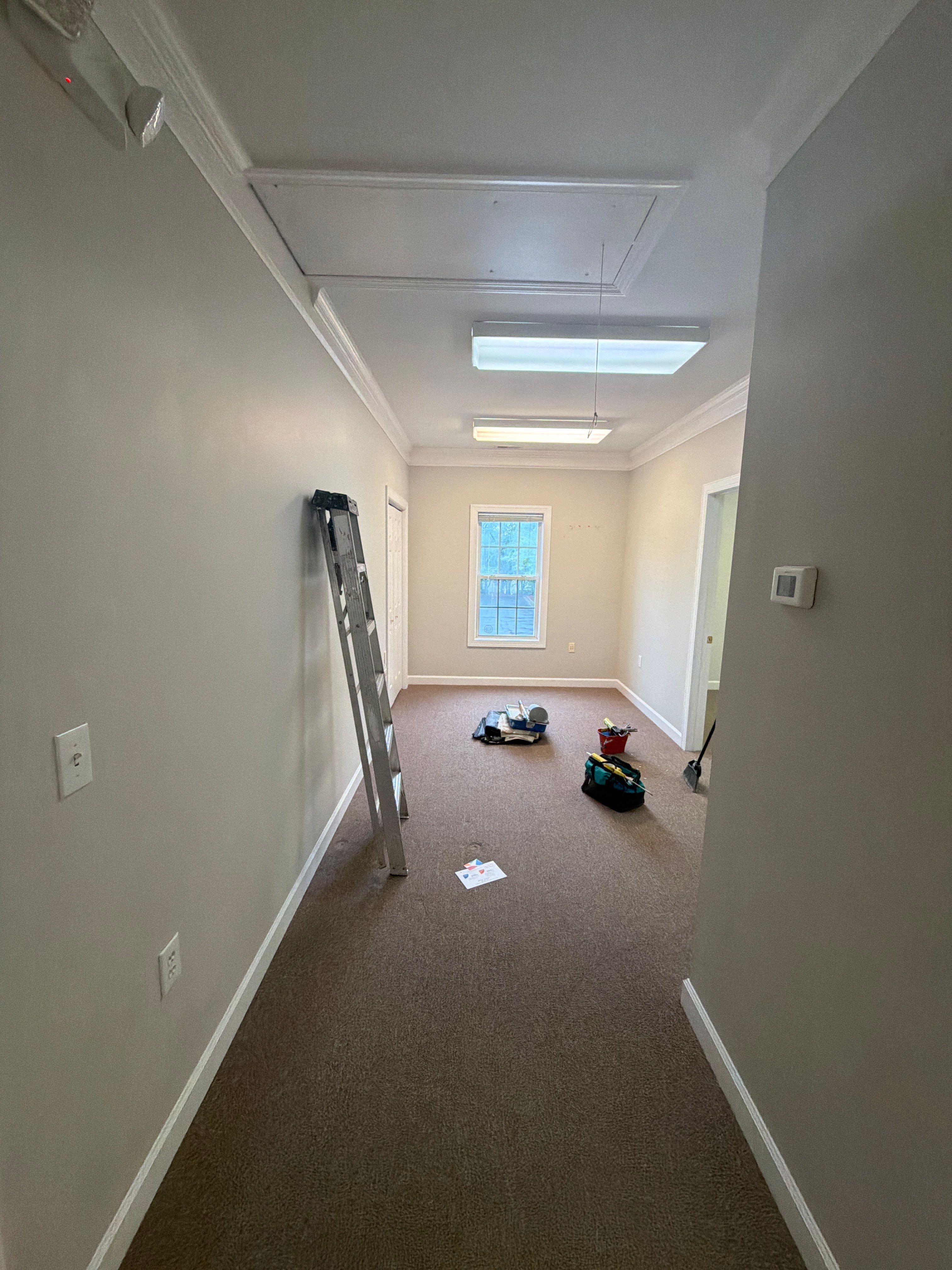 Interior Commercial Office Painting and Suite Refresh in Raleigh by Billy Weatherspoon Contractor