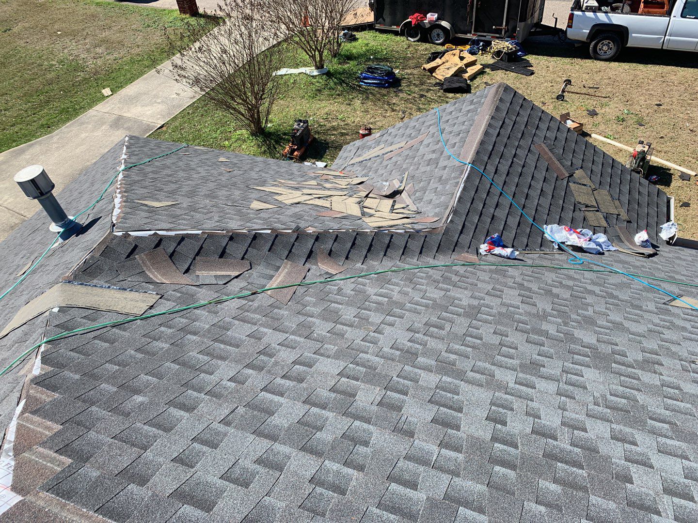 Residential Roofing Installation using Roof Replacement by American Roofing & Construction LLC