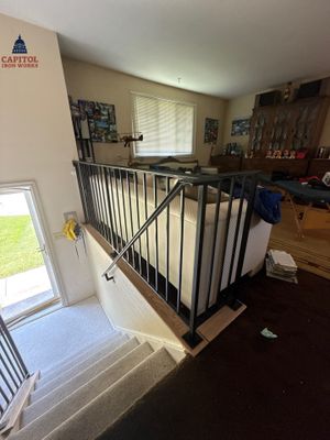 Traditional Interior Iron Railings & Handrails – Residential Interior – Gaithersburg, MD