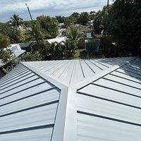24ga 1.5" Mechanical seam Dove Gray  by Total Roofing System The Metal Roof Experts
