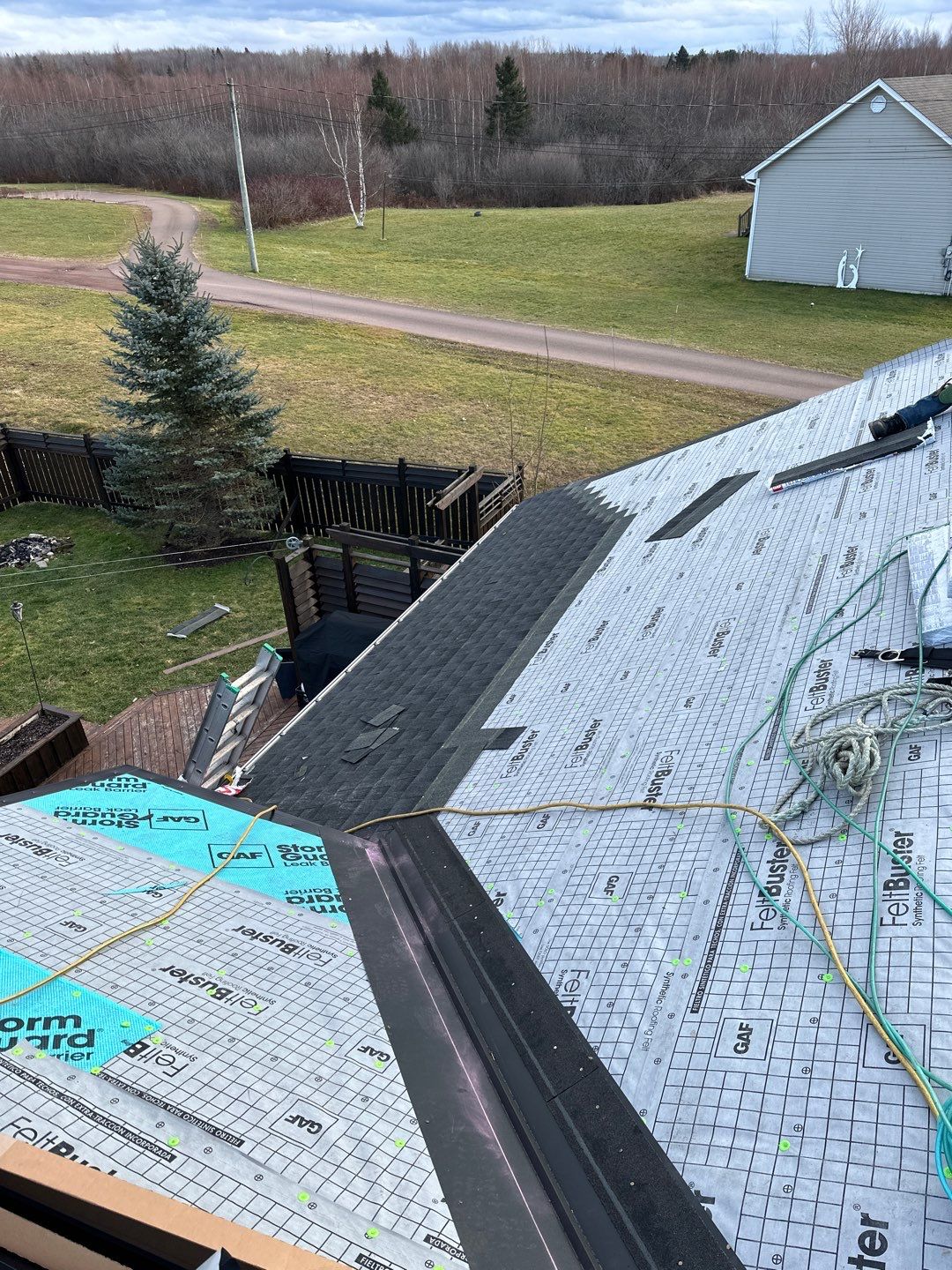 Residential Roofing Installation using Asphalt GAF HDZ  by Artisan Roofing & Home Improvements Inc.