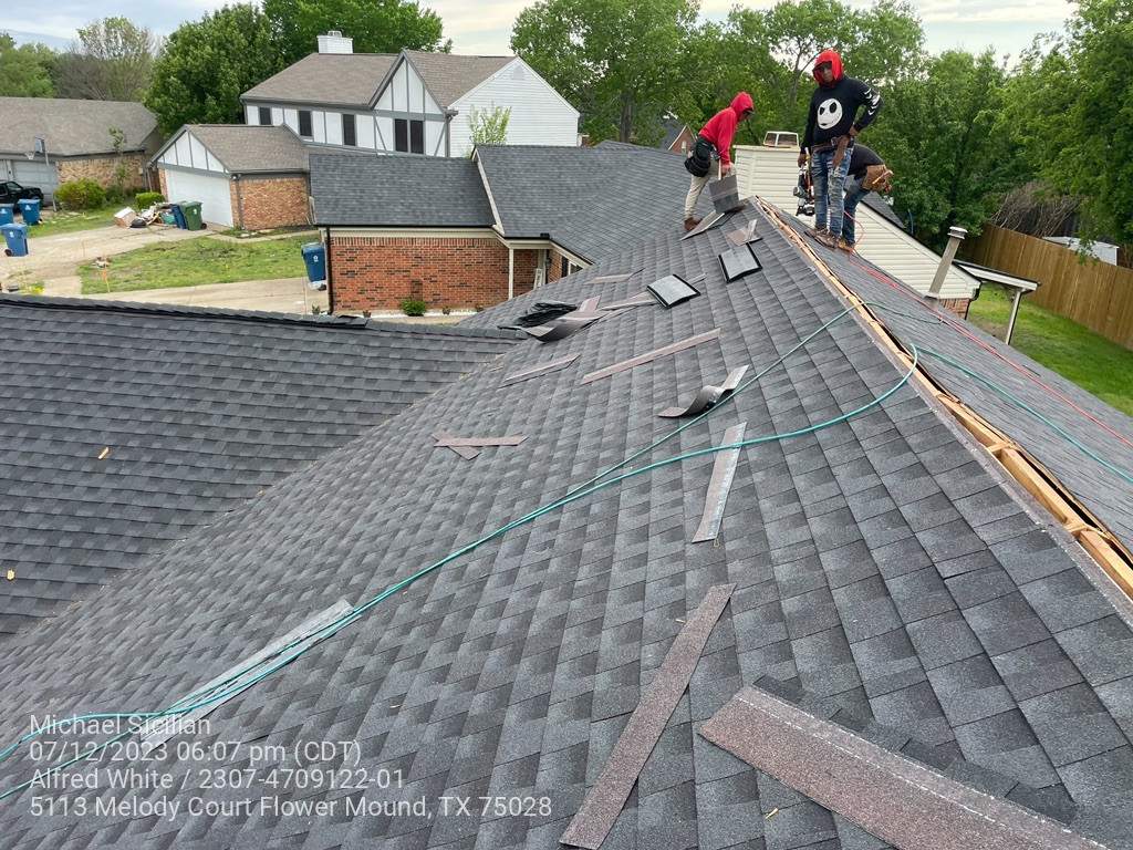Project in Flower Mound  by Zeus Exteriors