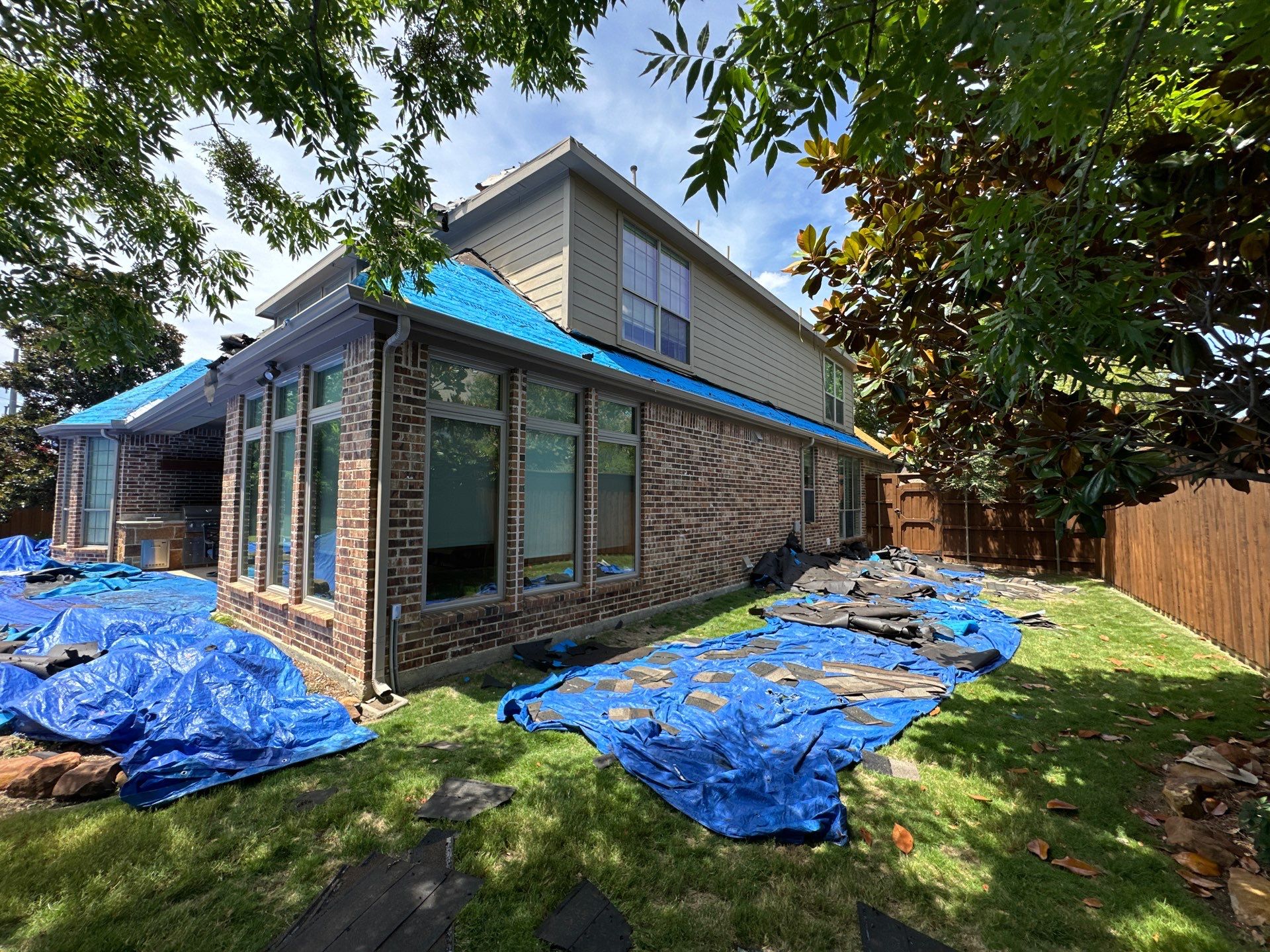 Residential Roof Repair using IKO Dynasty Class 3 Impact Resistant Shingles by Becker Roofing and Exteriors