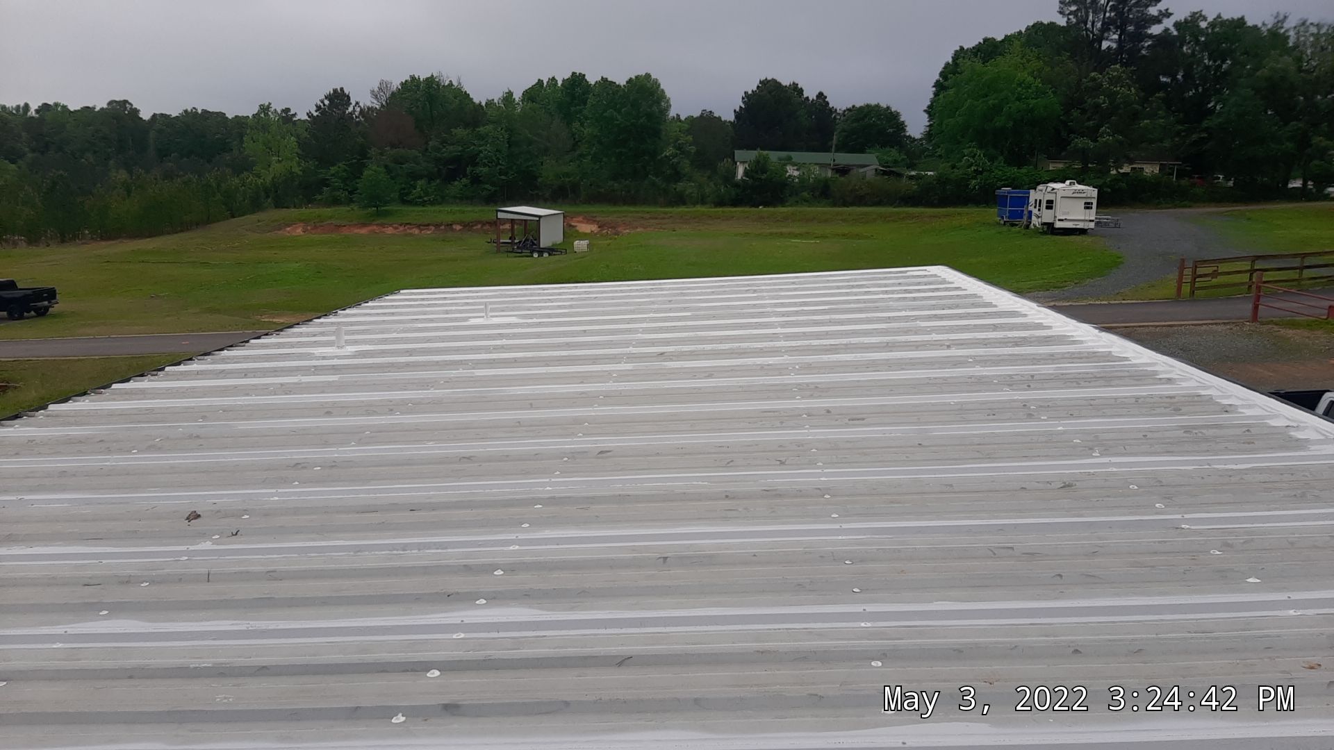 Commercial Metal Restoration System using Aldocoat Coatings by Hostetler Roofing