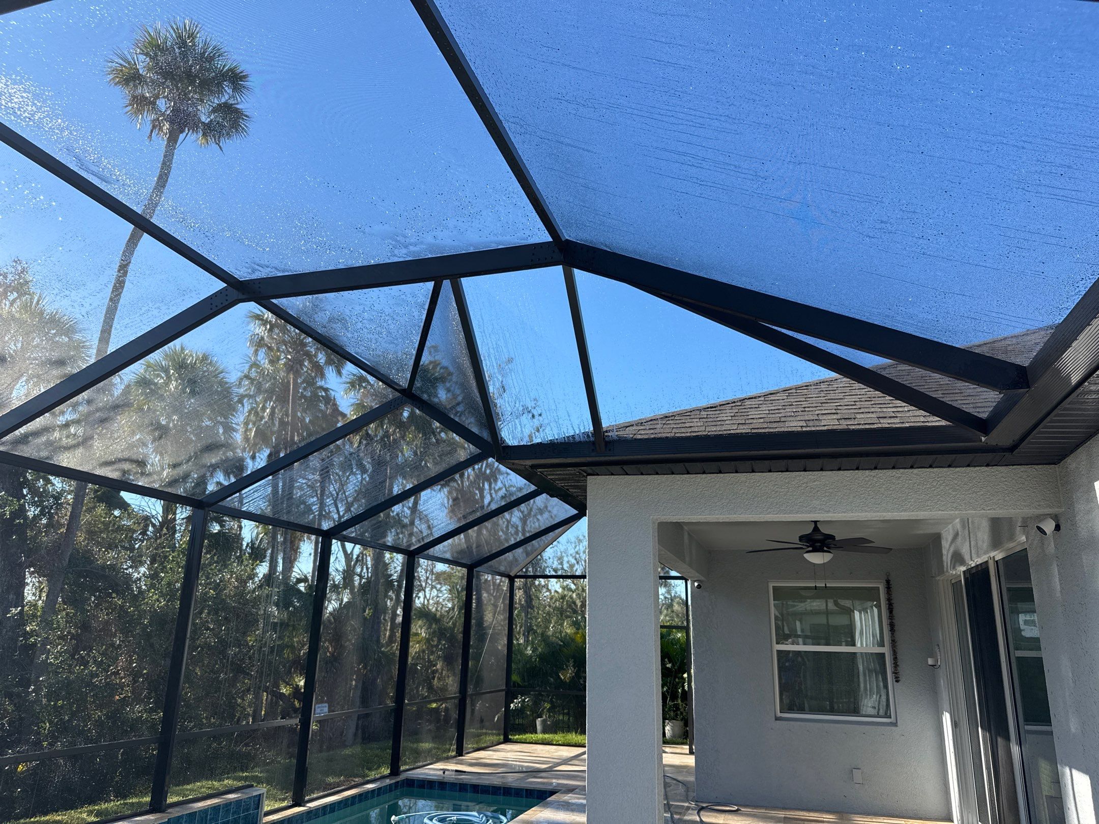Paver Pool Deck Cleaning & Pool Cage Cleaning in Trevesta – Palmetto, FL by Sunshine AquaWash