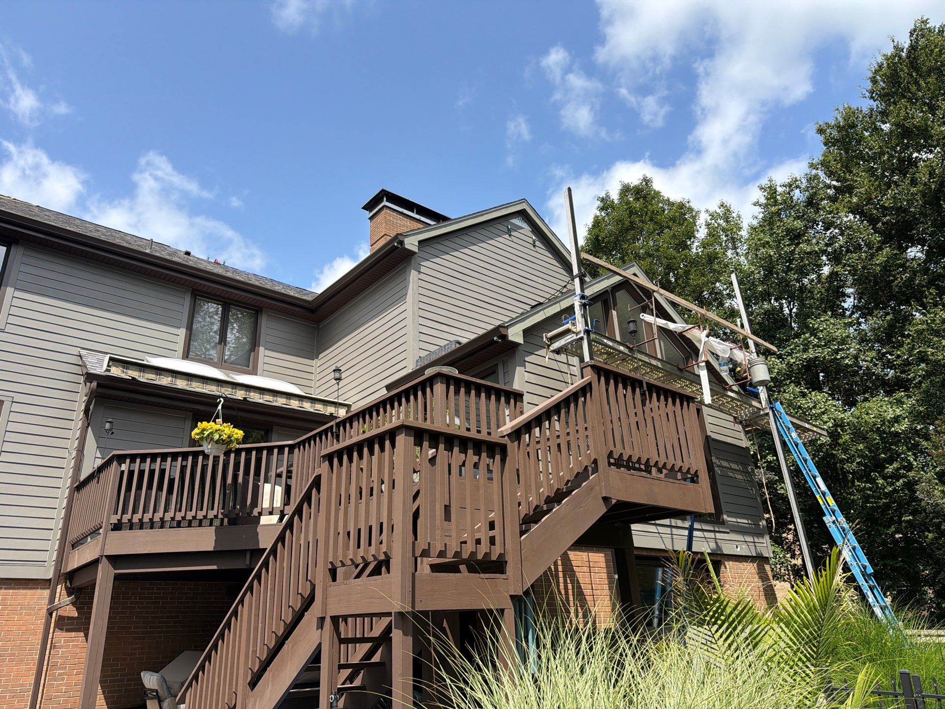 James Hardie Lap & Board and Batten in Aged Pewter at Allison Park by Ideal Siding Pittsburgh