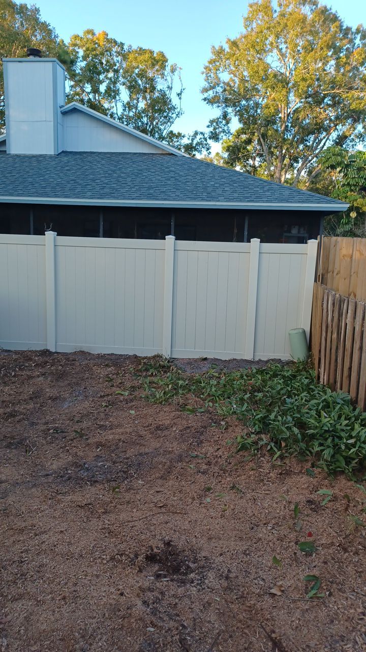Sarasota, FL 6ft. Tan Vinyl Privacy Fence  by Asap fence and gates, LLC