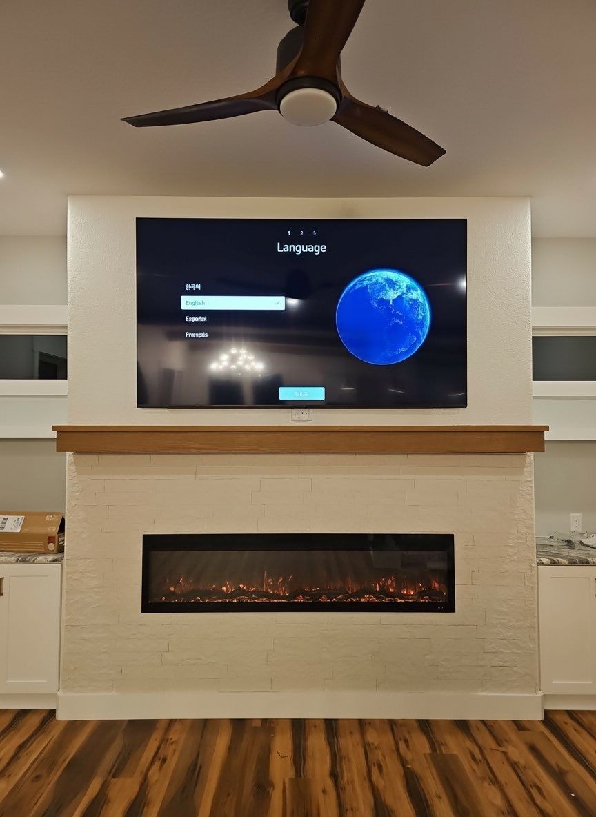 Fireplace TV Mounting Projects by Hangman Mounting & Installation 