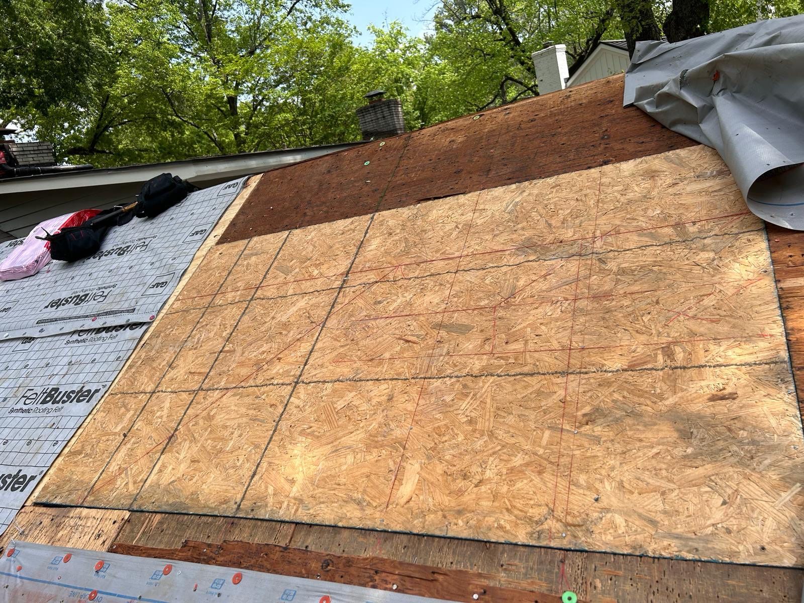 Architectural Shingle Roof Replacement with New Skylights in Memphis by Revival Roofing Services