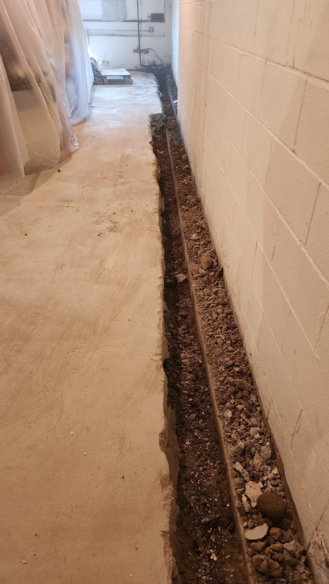 Interior French Drain in Mountain Lakes, NJ by Pure Service Pro, LLC 