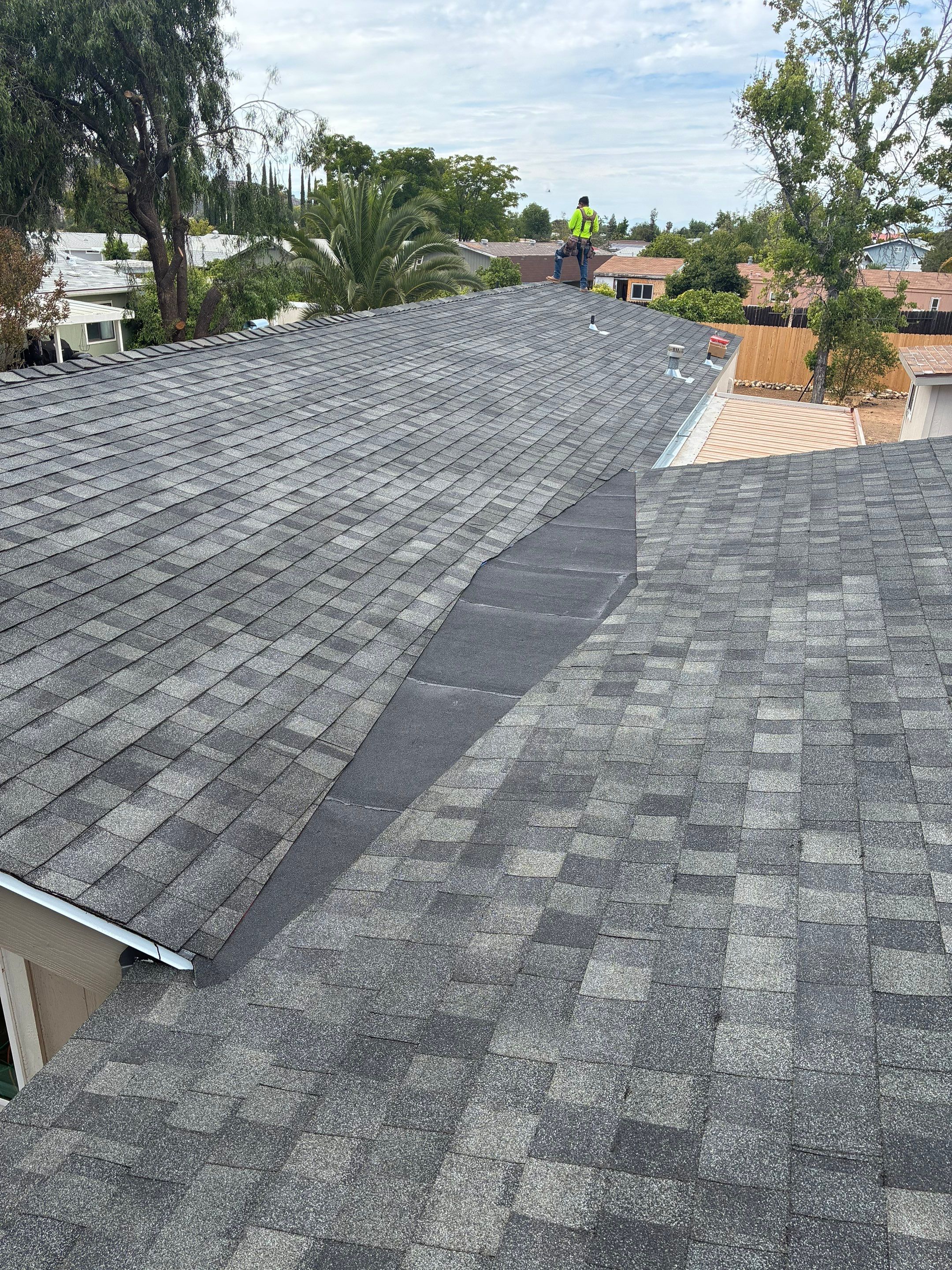 Residential Roof Replacement and Structural Decking Repairs in Wildomar by Reliable Roofing San Diego Inc.