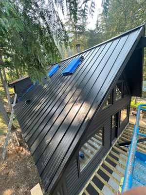 Residential ReRoofing Installation using 12" Prolok metal