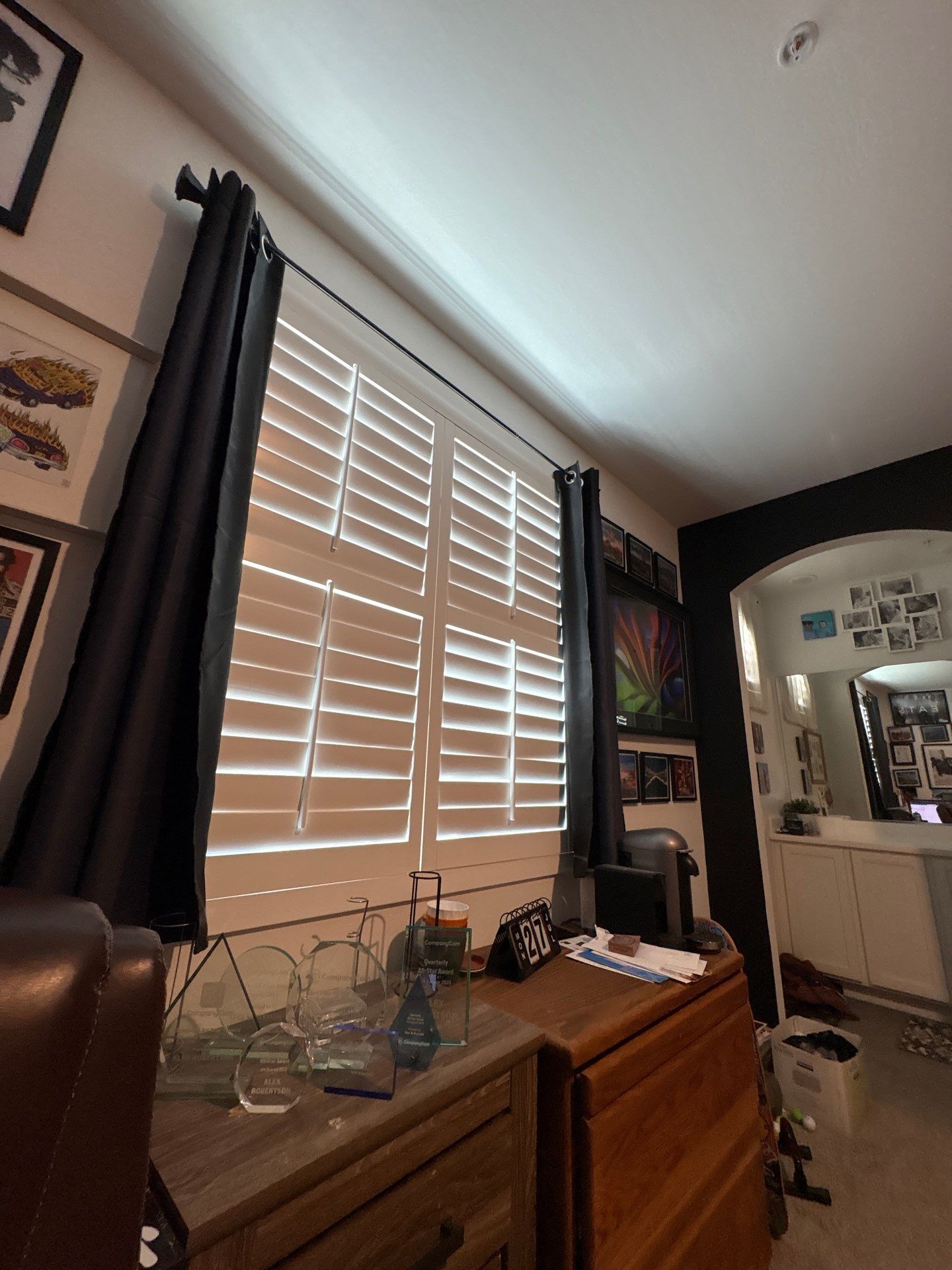 Living Room AV Update and Black Accent Wall in Buckeye by CompanyCam Sales Demo