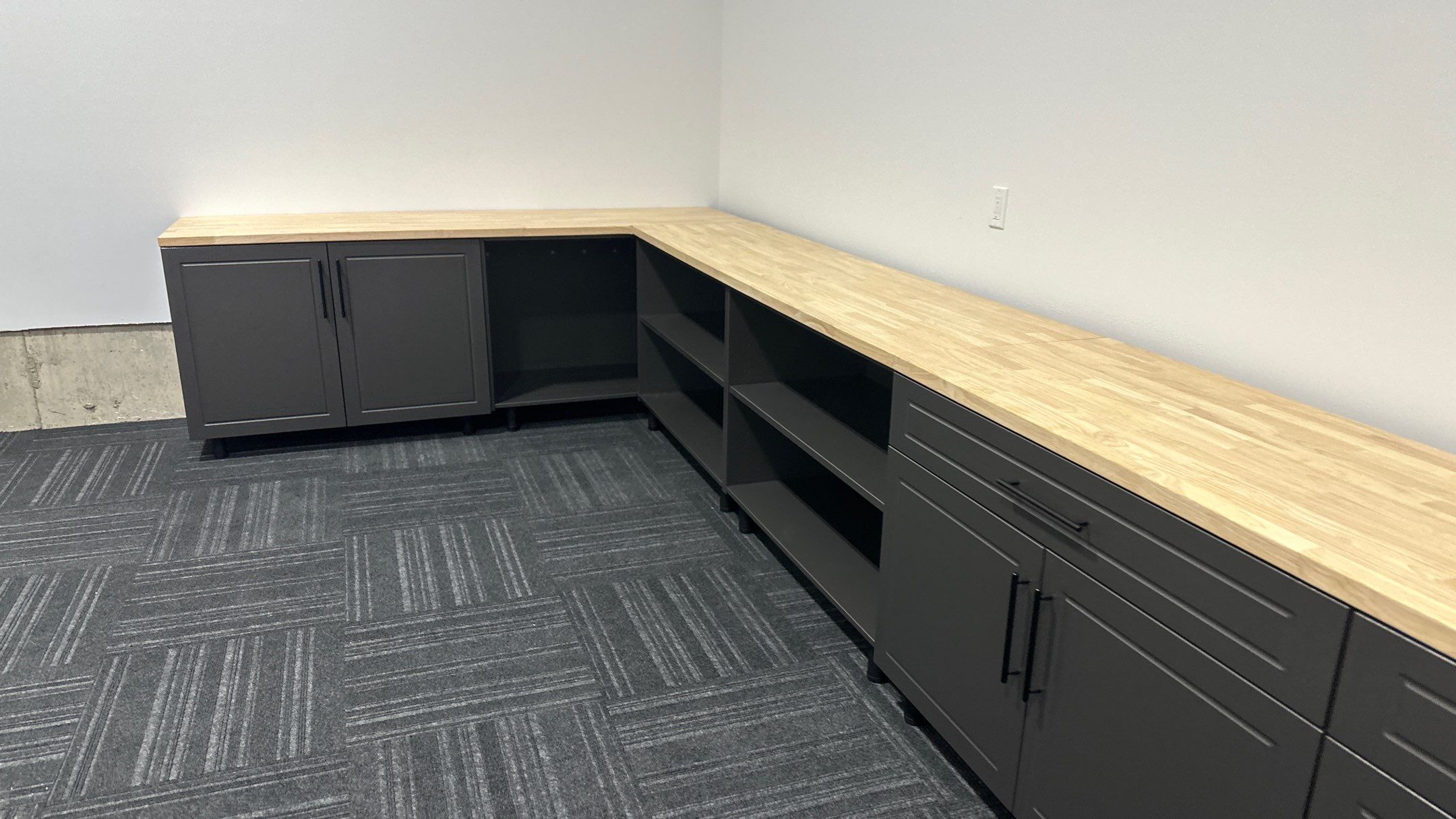 Pewter Cabinet Installation by Croc Coatings, LLC