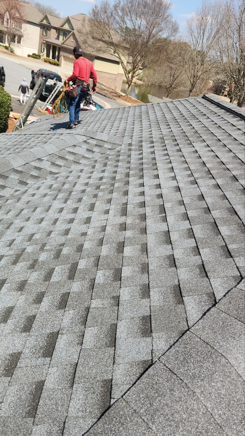 Cumming, GA Roof Replacement GAF Timberline HDZ Pewter Gray by Reset Roofing
