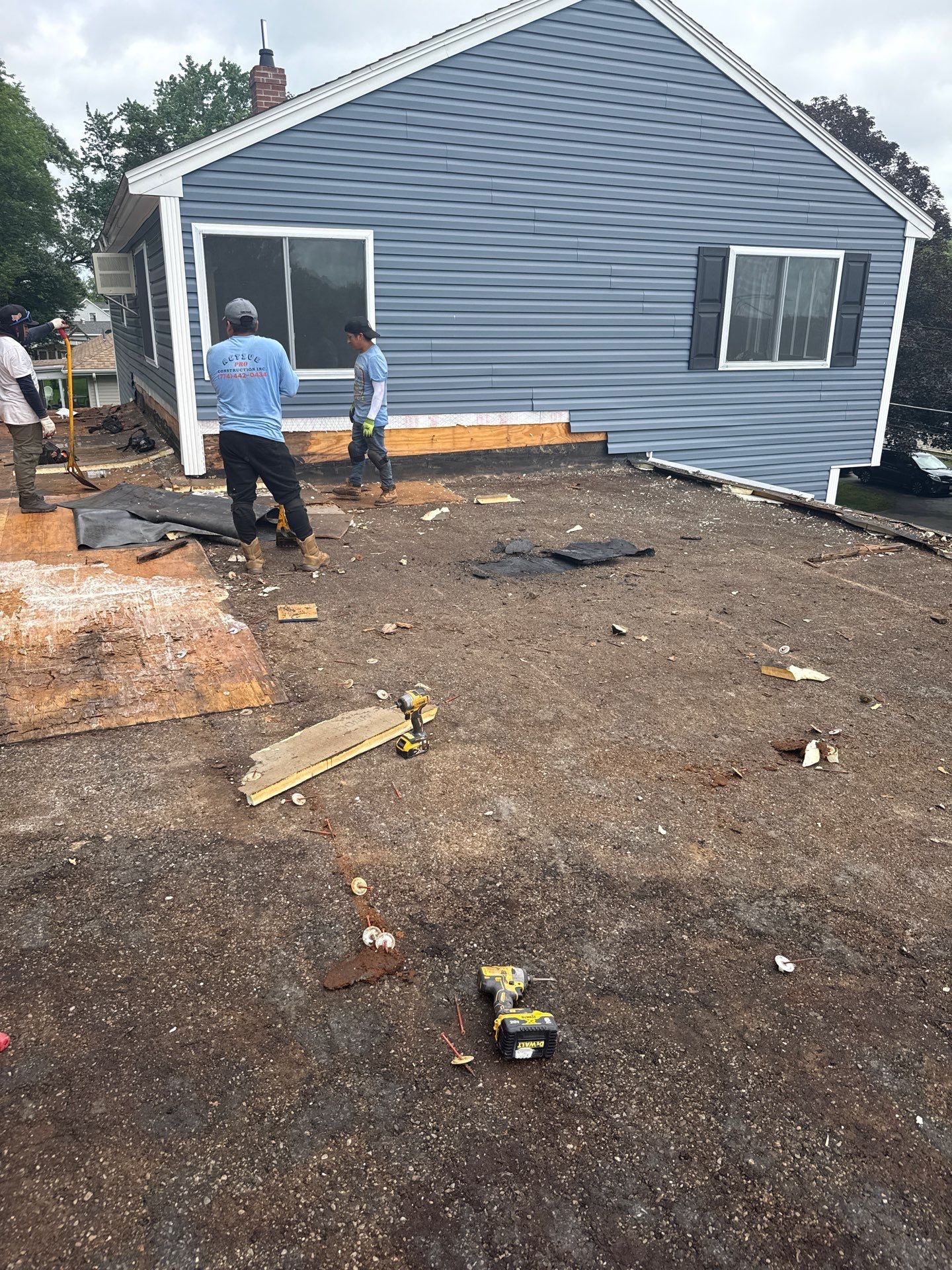 EPDM Flat Roof Installation + Seamless Gutter Upgrade by Mighty Dog Roofing of Greater Middlesex County