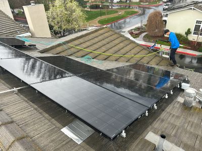 Solar Panel Bird Proofing using Critter Guard Mesh-Flat tile