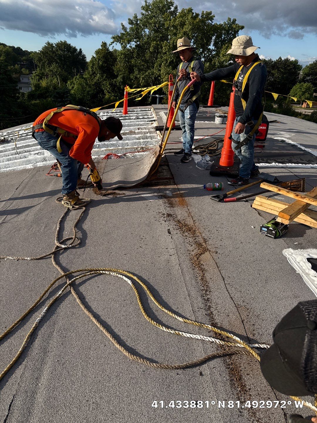 Project in Warrensville Heights by Commercial Roofing and Coating Systems 