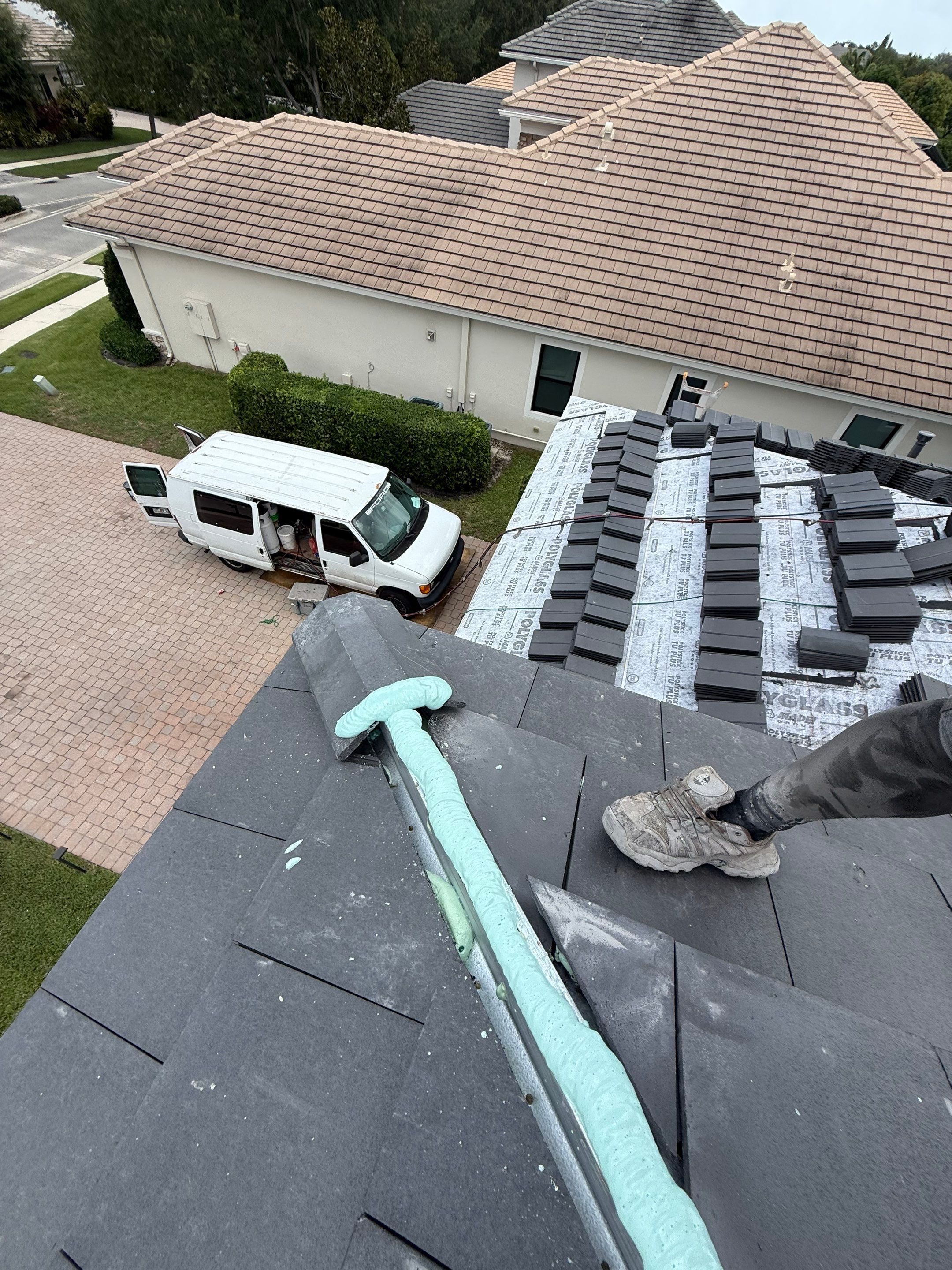 Residential Roofing Installation using Westlake Roofing Tile by BLUES BROTHERS CONSTRUCTION CORP