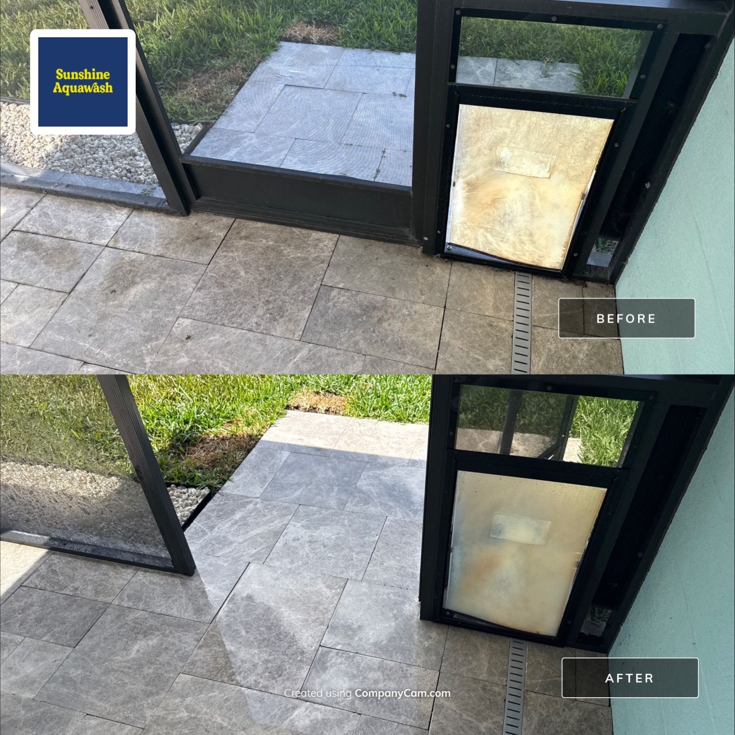 Travertine Pool Deck, Lanai & Screen Enclosure Cleaning Near Manatee River | Bradenton, FL by Sunshine AquaWash