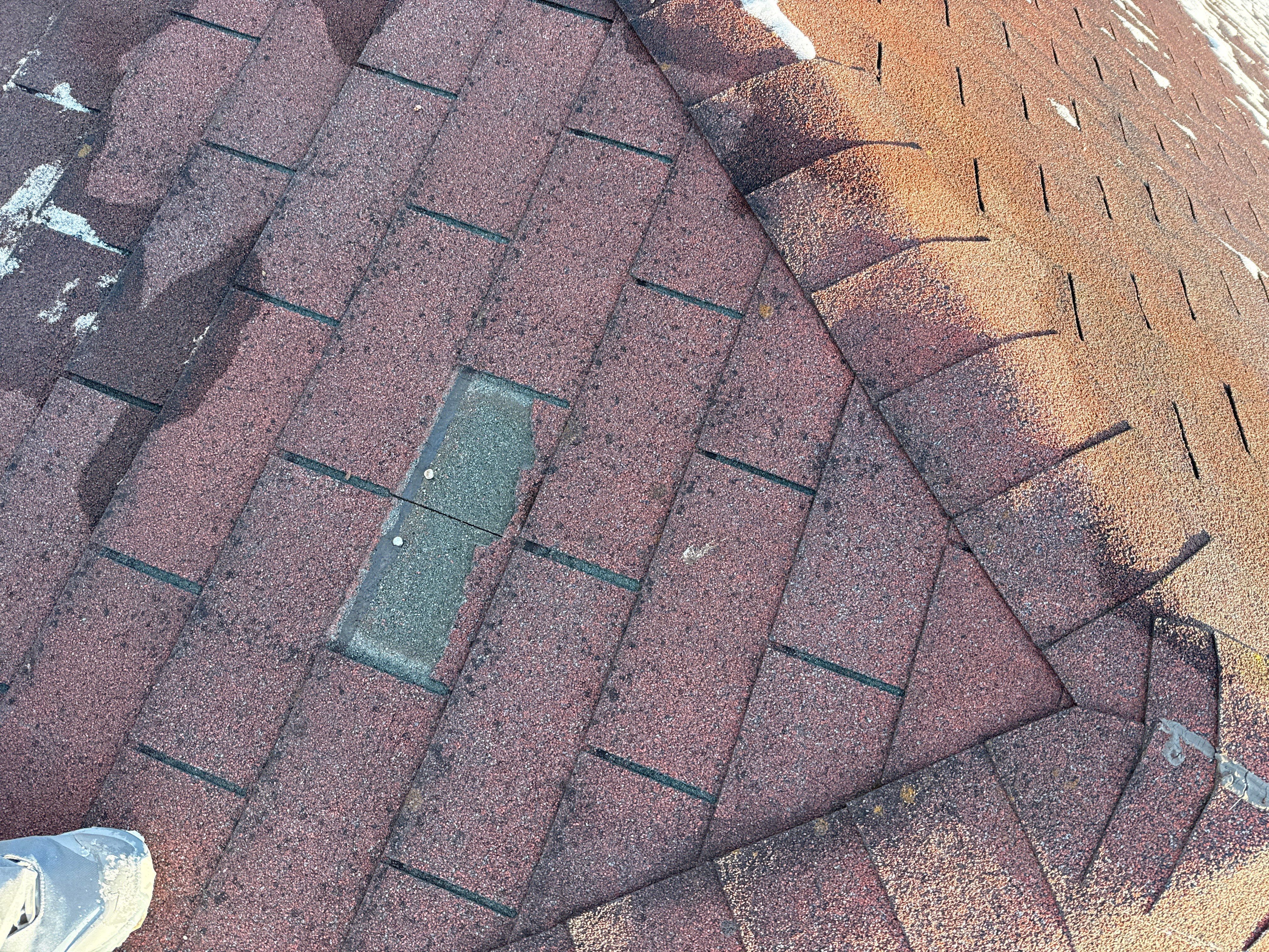 Red Metal Roofing Upgrade for Brick Home by Esh Builders