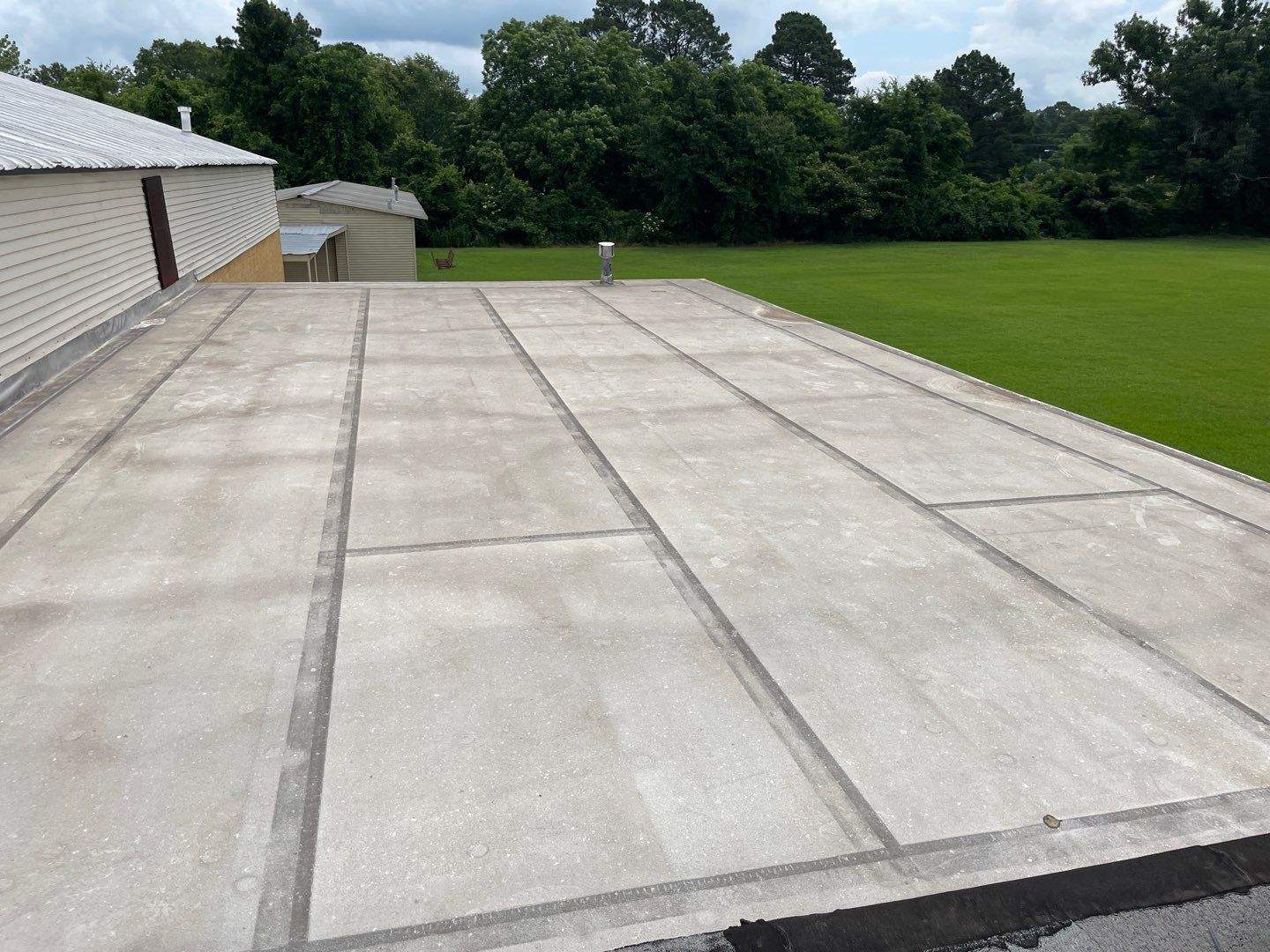 Commercial Roofing Installation using 60 mil PVC by Hostetler Roofing