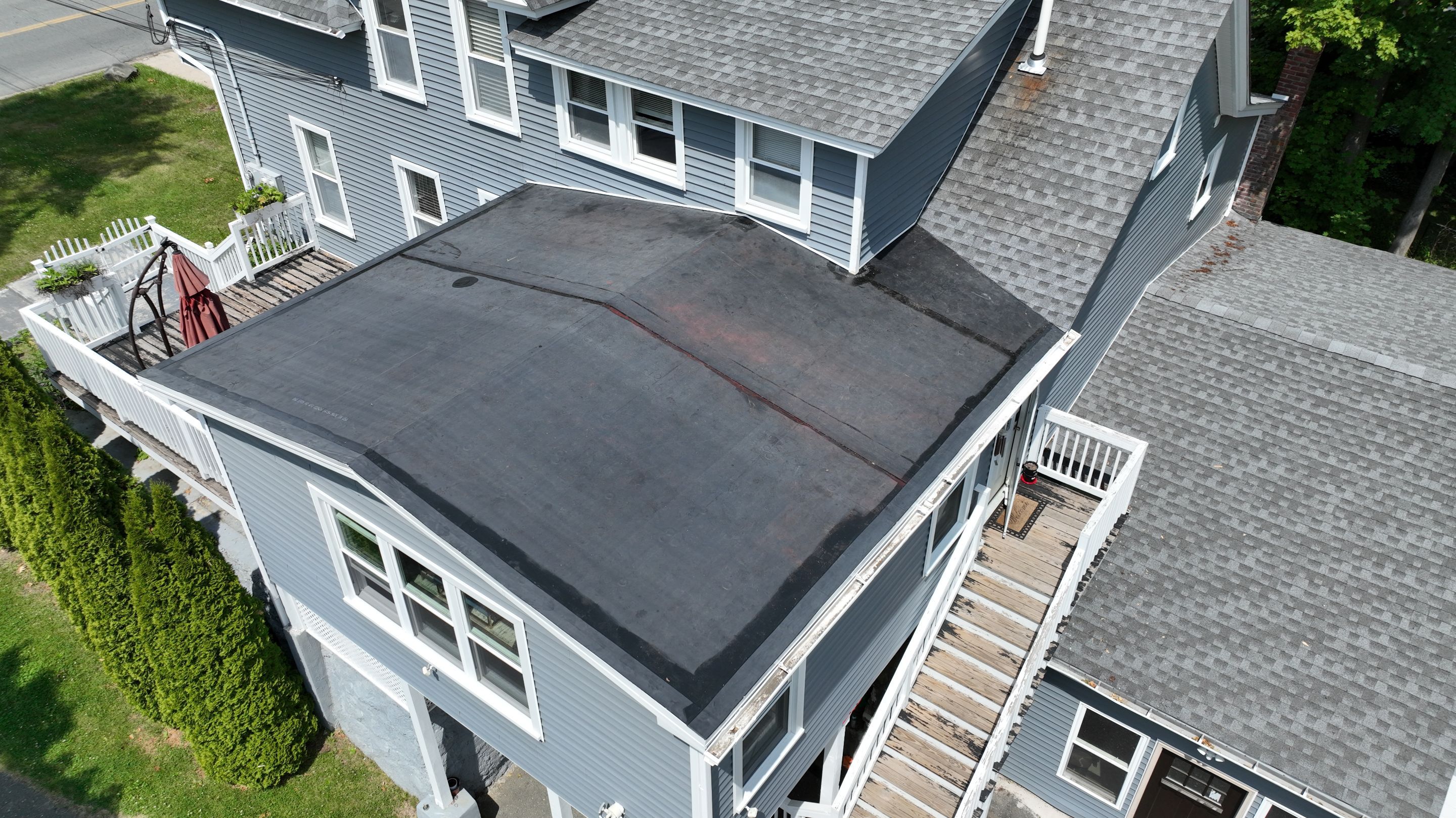 From Shingles to EPDM — Methuen Flat Roof Conversion by JOHNNYS PRO