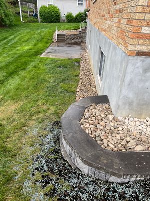 Wall Installation and Gravel Bed Creation