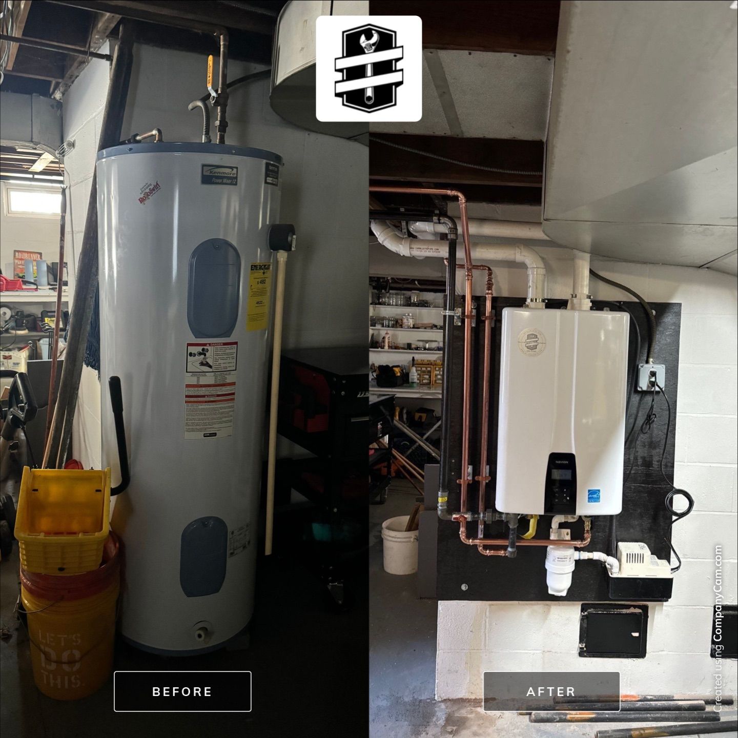 Water Heater Installation using Navien NPE240-S2 High Efficiency Tankless Water Heater by Willco Mechanical Contractors, Inc