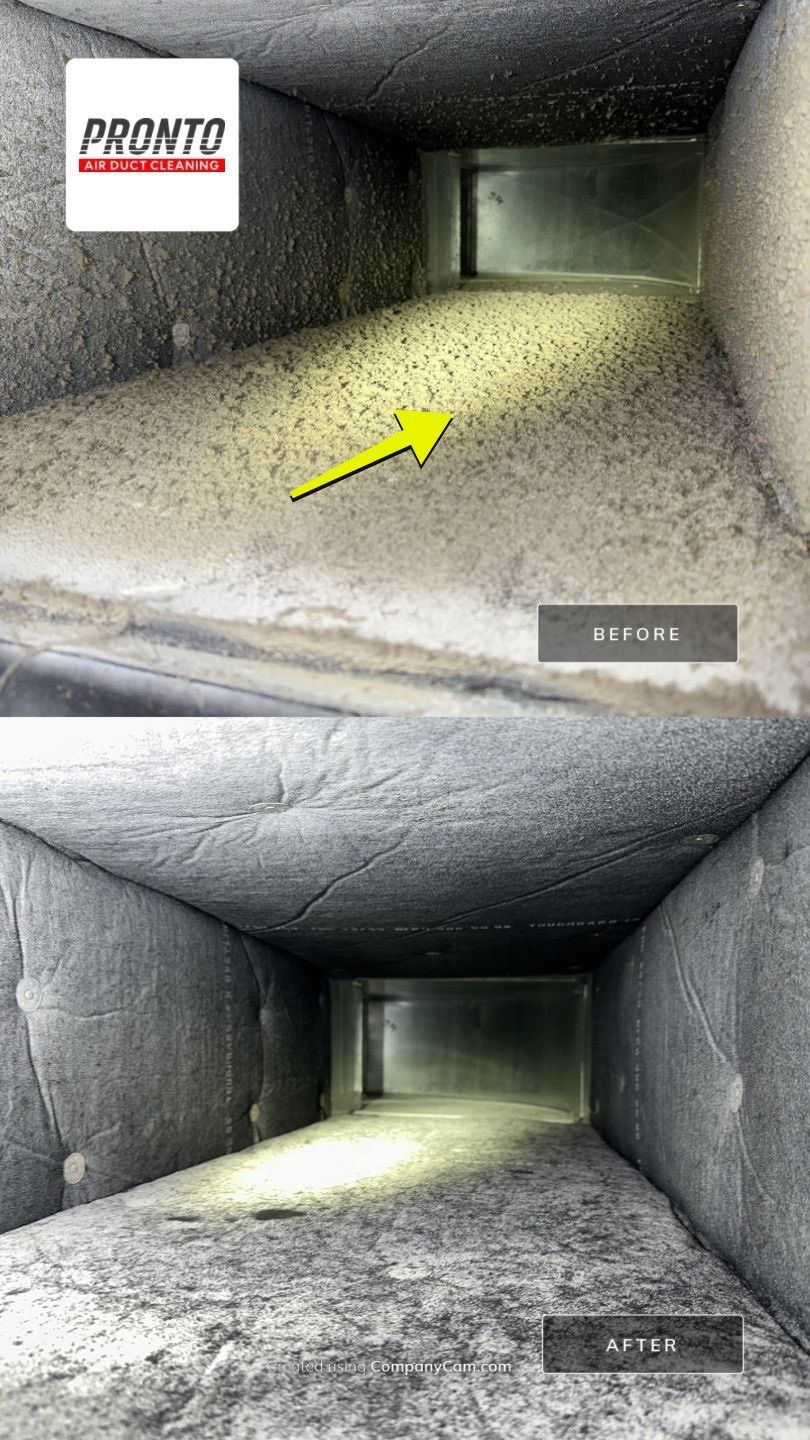 Air duct cleaning using Hypervac by Pronto Air Duct Cleaning
