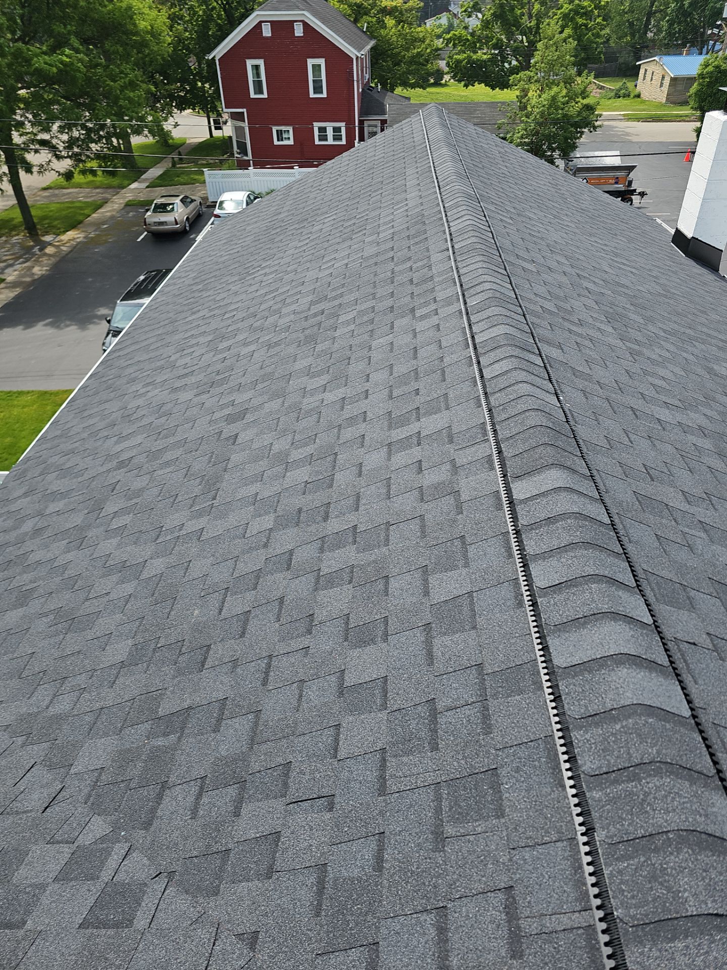 Commercial Flat and Shingled Roof Project by 42 North Construction, LLC.