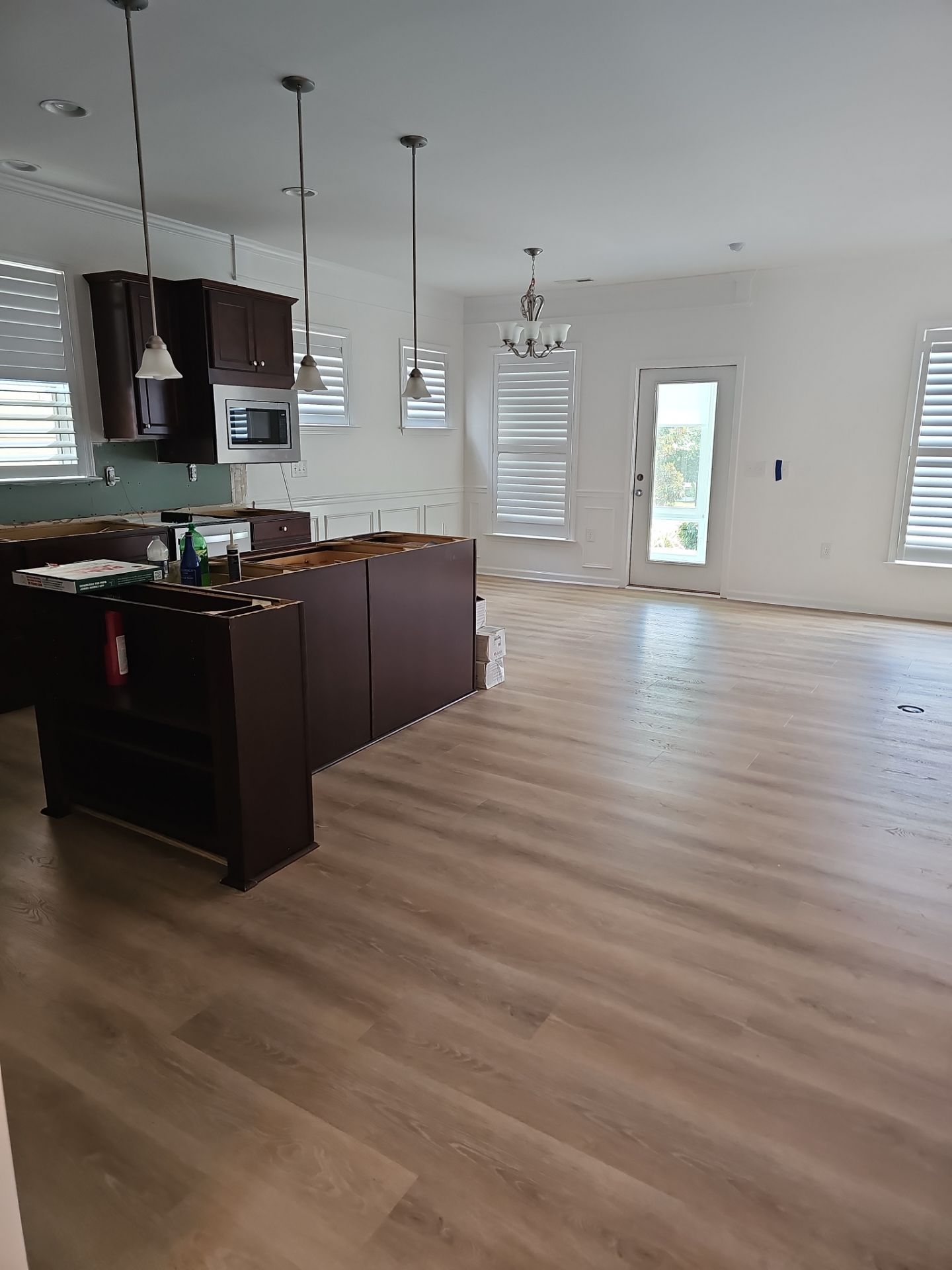 Luxury Vinyl Plank Flooring Installation and Interior Refresh in Durham by Billy Weatherspoon Contractor