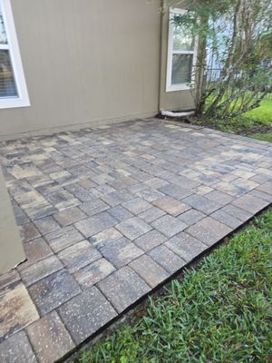 Paver Patio using Concrete Sealant