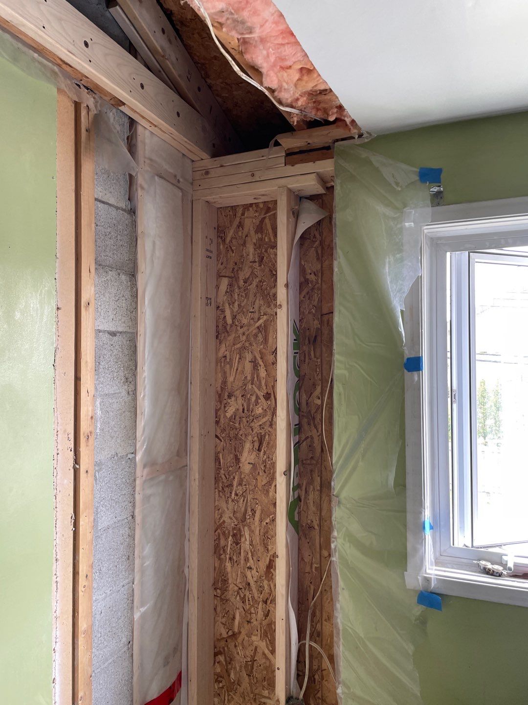Water damage caused structural work by Eco-Nature Construction Inc.