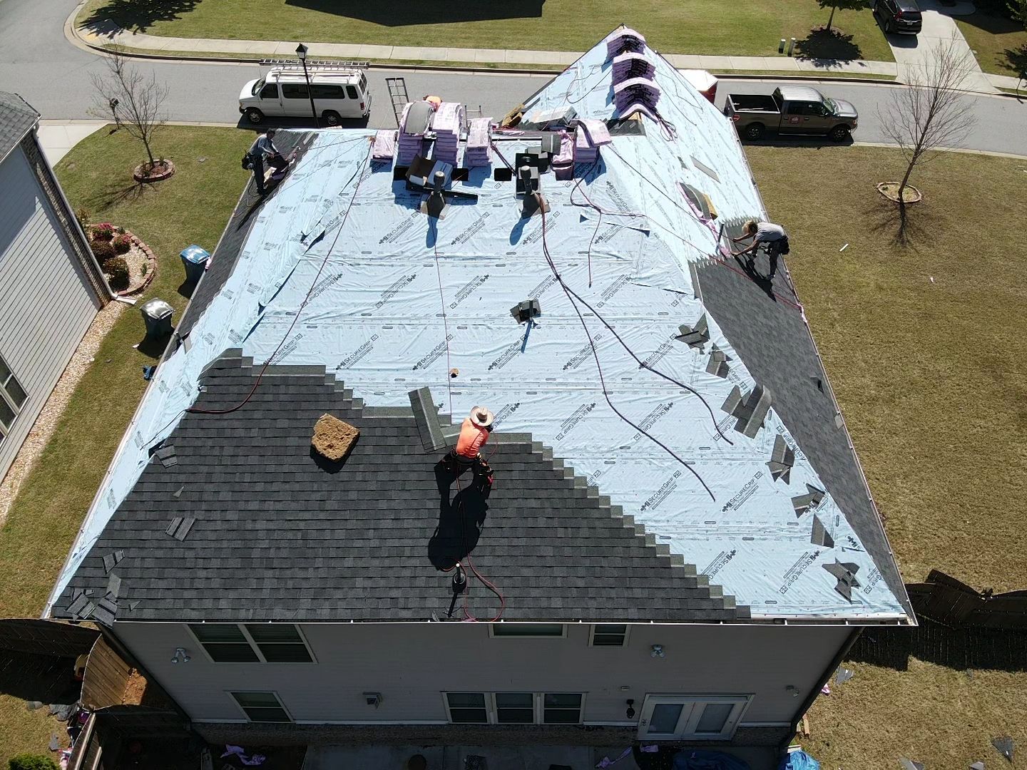 Residential Roofing Installation using Owens Corning by Inspector Roofing and Restoration