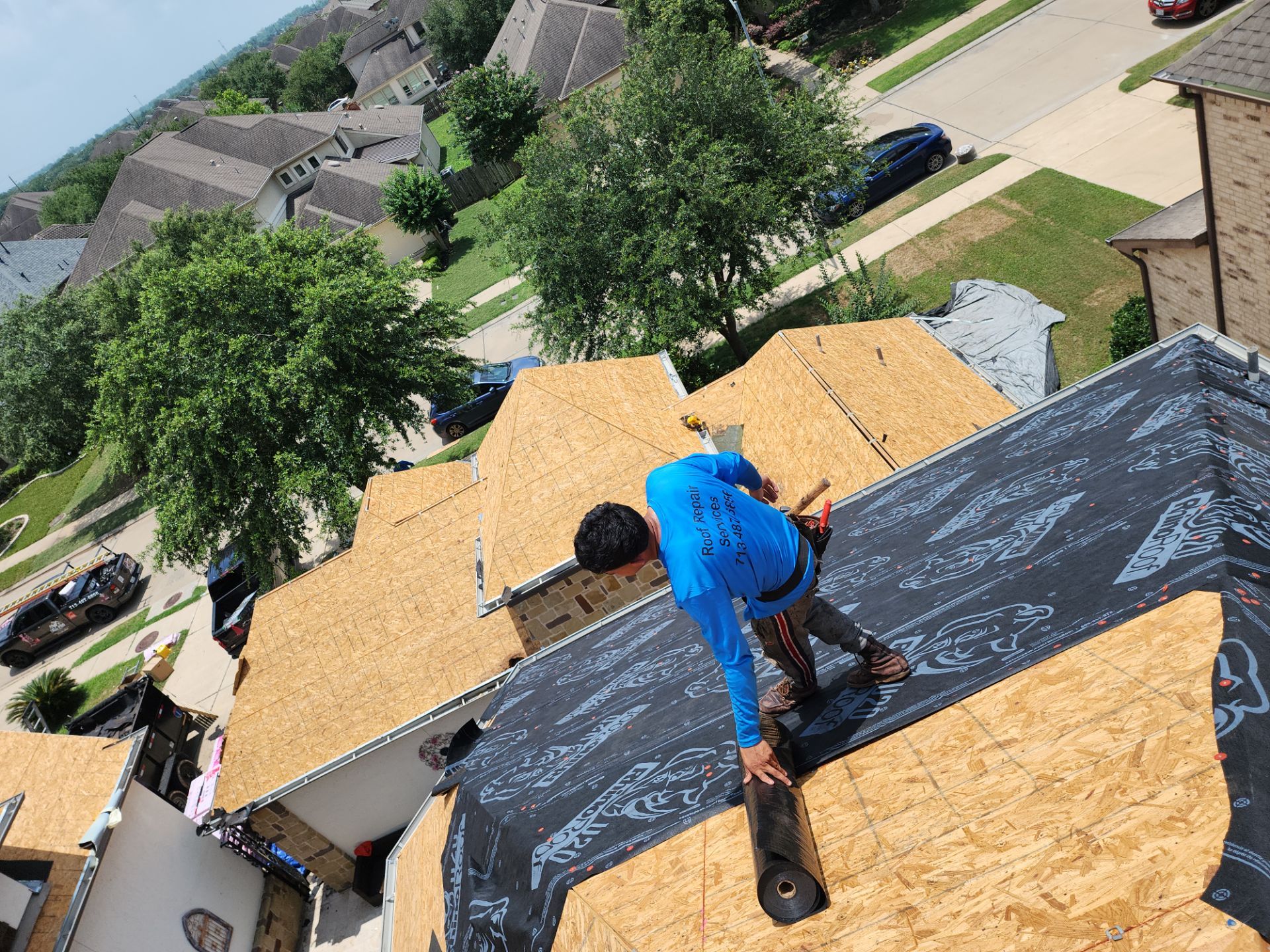 Residential Roofing Repair using Owen's Corning Duration (Lifetime) Shingles by Roof Repair Company