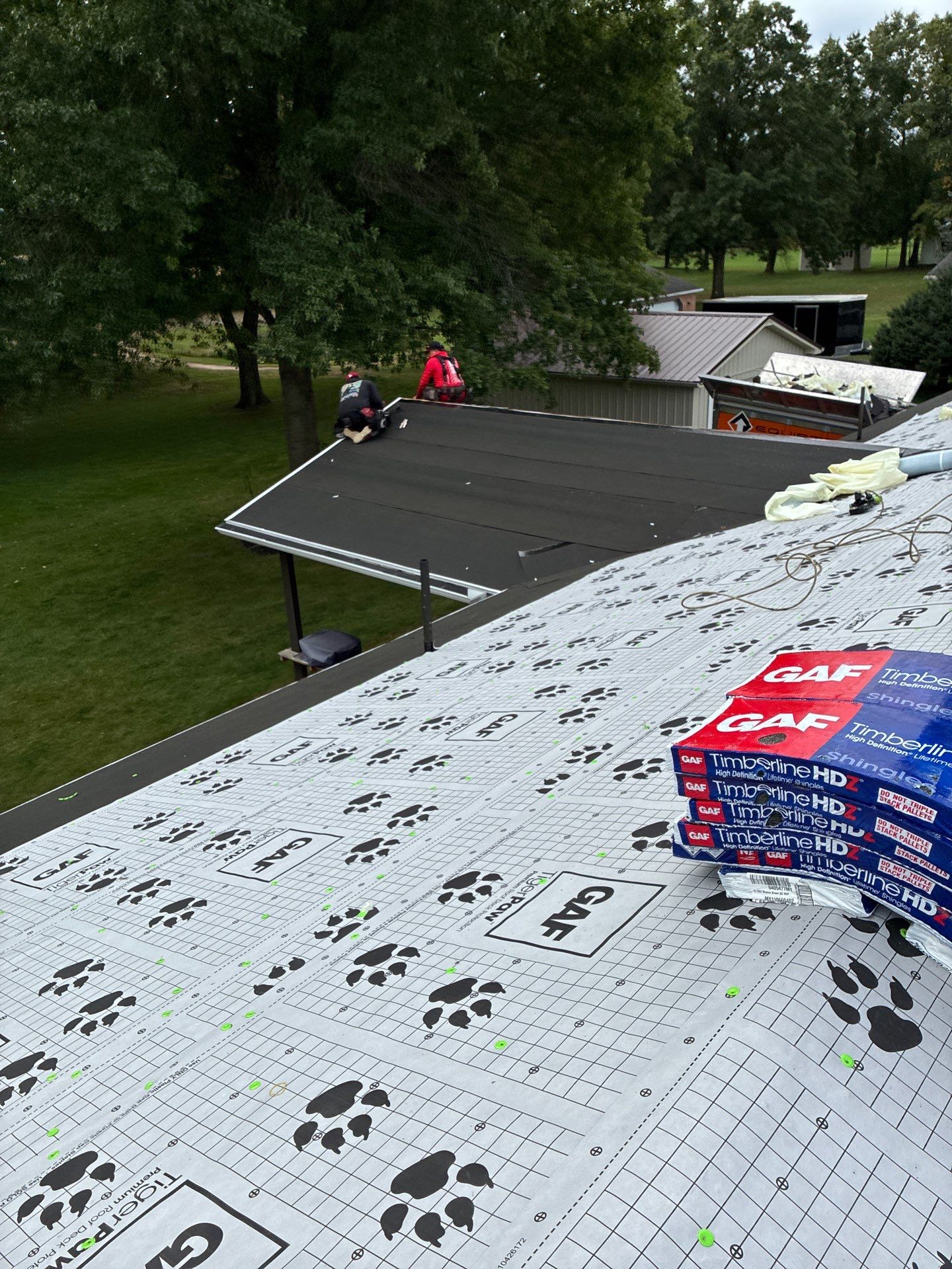 Residential GAF Timberline HDZ Shingle Roof Installation in Walnut Bottom by Teflon Roofing