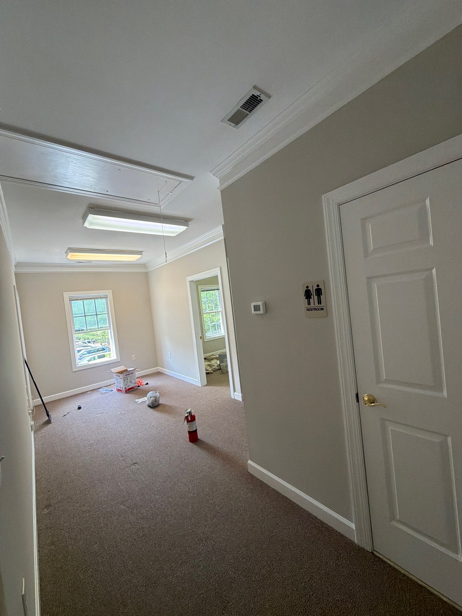 Interior Commercial Office Painting and Suite Refresh in Raleigh by Billy Weatherspoon Contractor