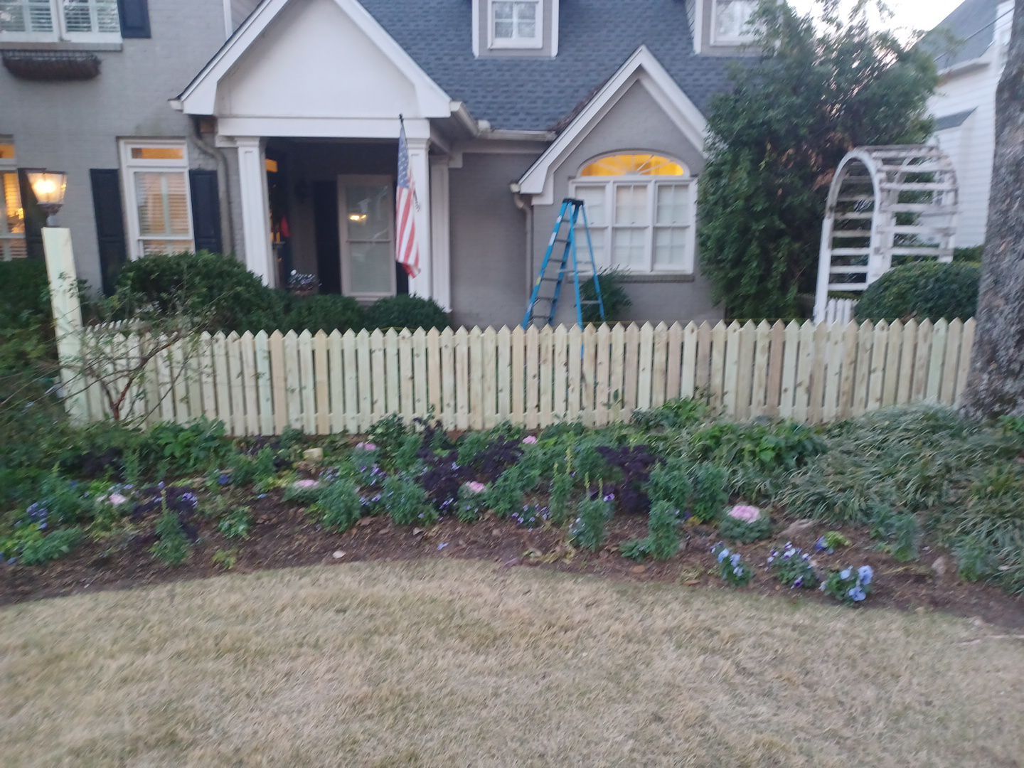 Montcrest - Fence by Pillar and Pine