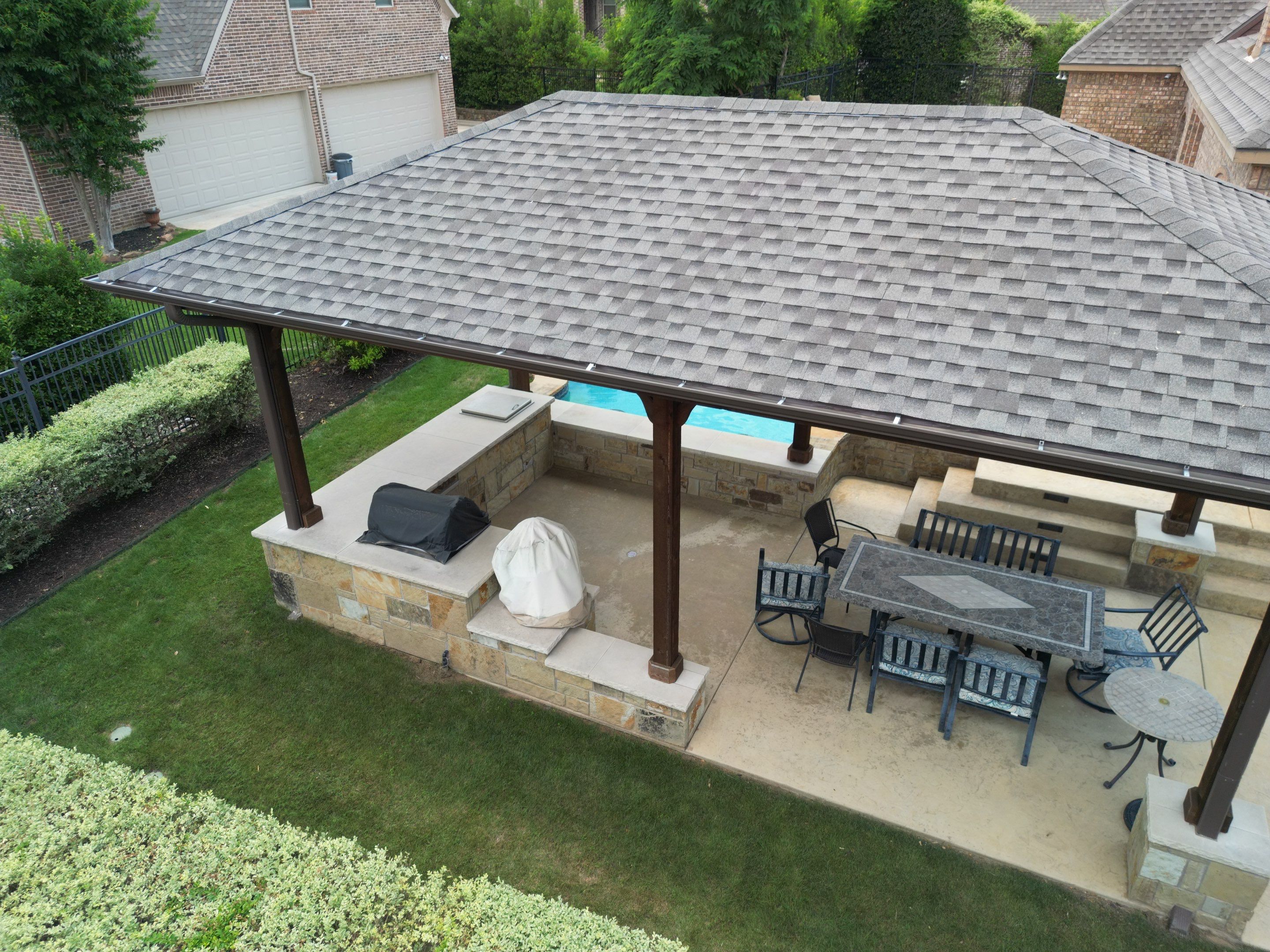 Beautiful Estate Remodel - Roof, Copper Gutters, Exterior Stain, Siding Replacement by First United Roofing & Construction
