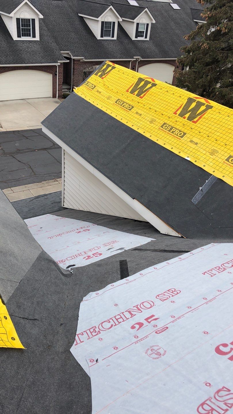 Condo Association Roof Replacement using GAF Shingles by Bloomfield Construction & Restoration