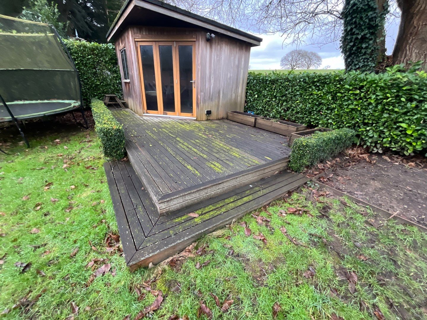 Patio Area Spring Clean using 18inch Whirlaway FSC by Ges Exterior Cleaning ltd