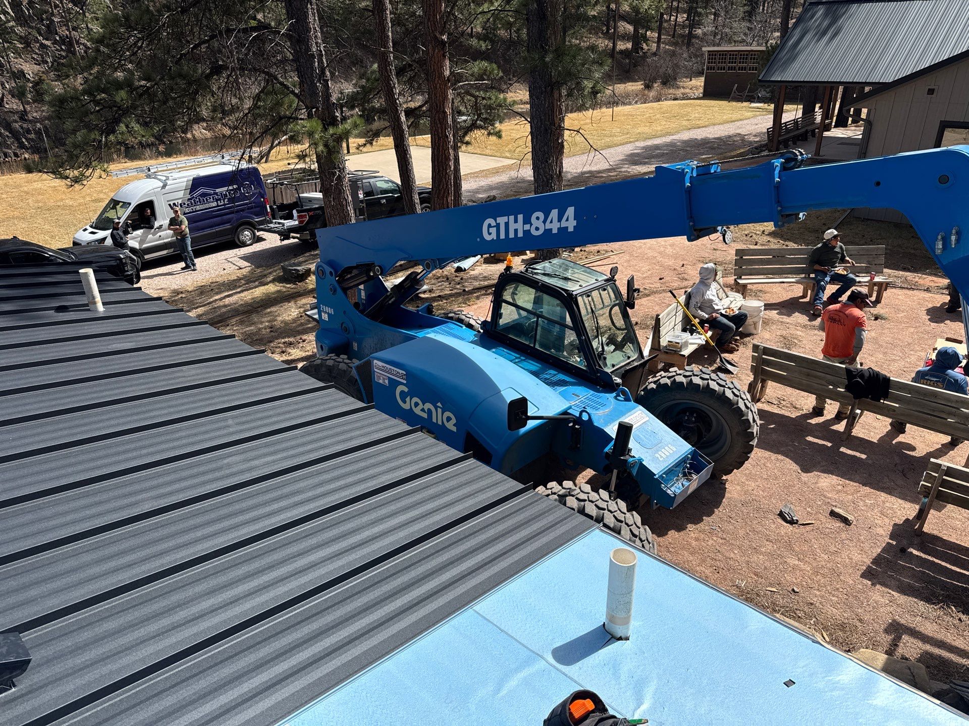 Residential Roofing Installation using Steel Roofing by Weather-Tite Exteriors LLC